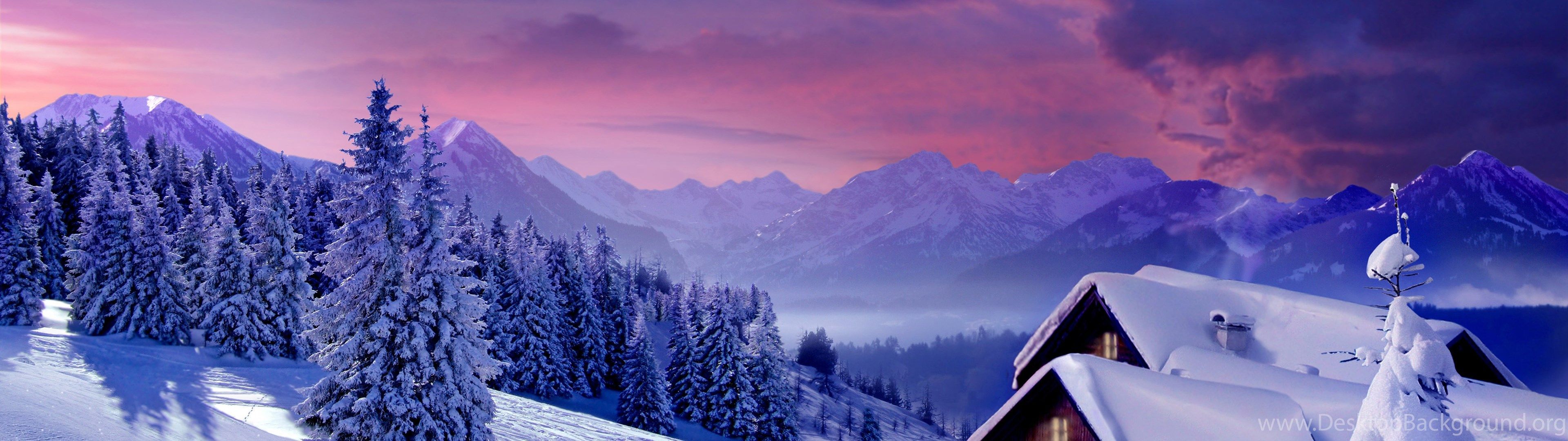 3840x1080 Winter Wallpaper