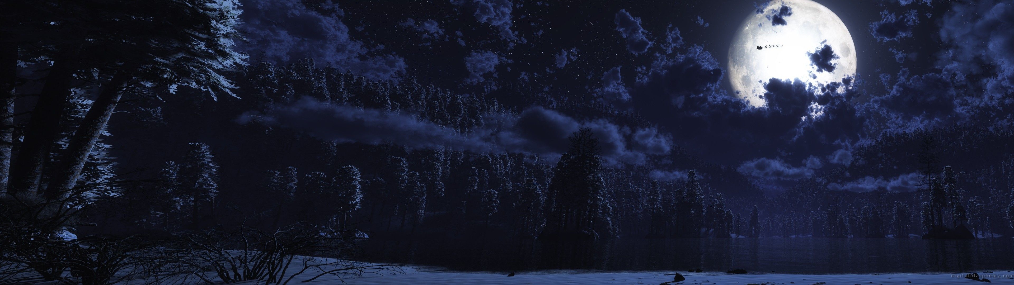 3840x1080 Winter Wallpaper