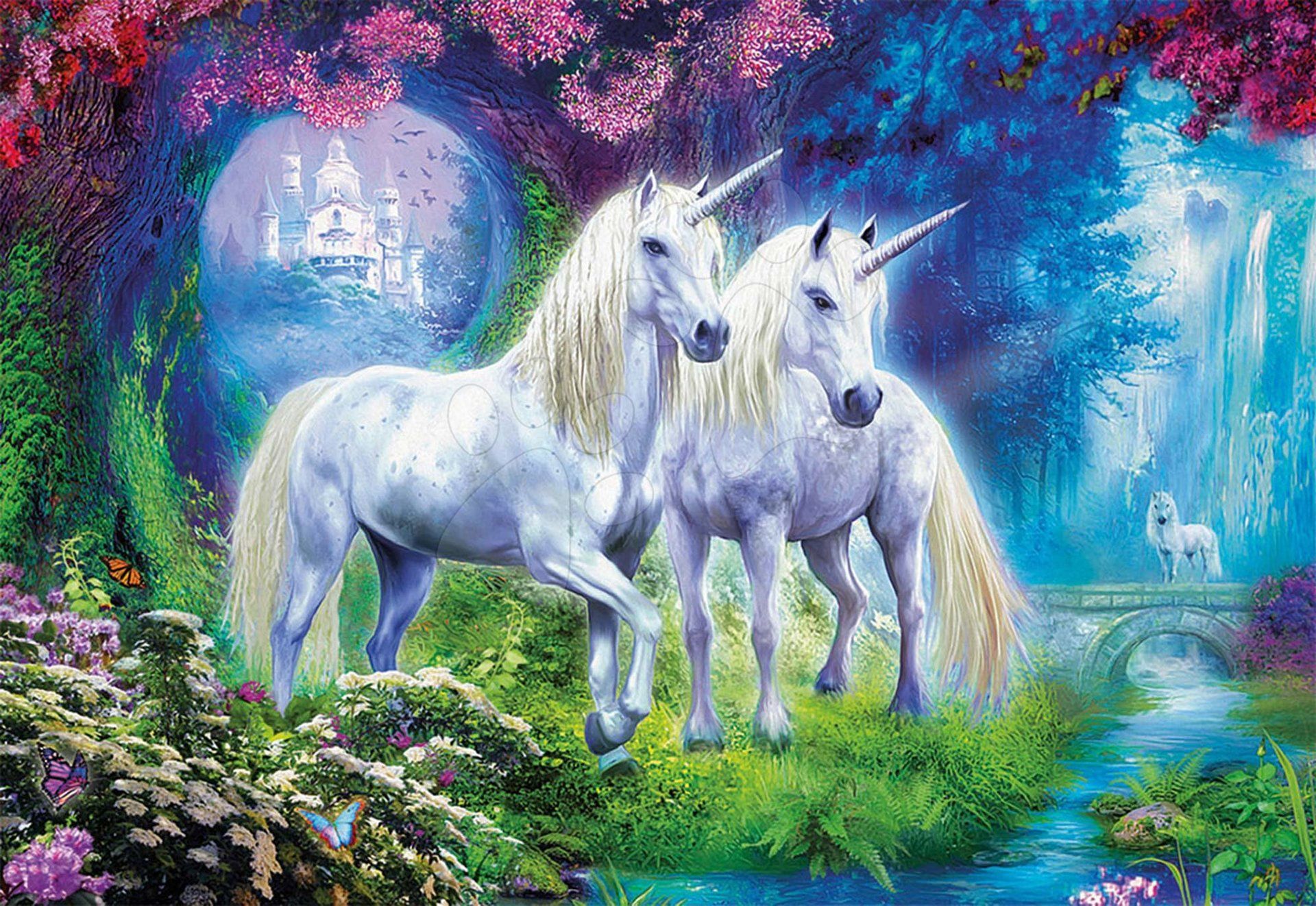 1920x1322 Puzzle Unicorns in the forest Educa 500 pieces