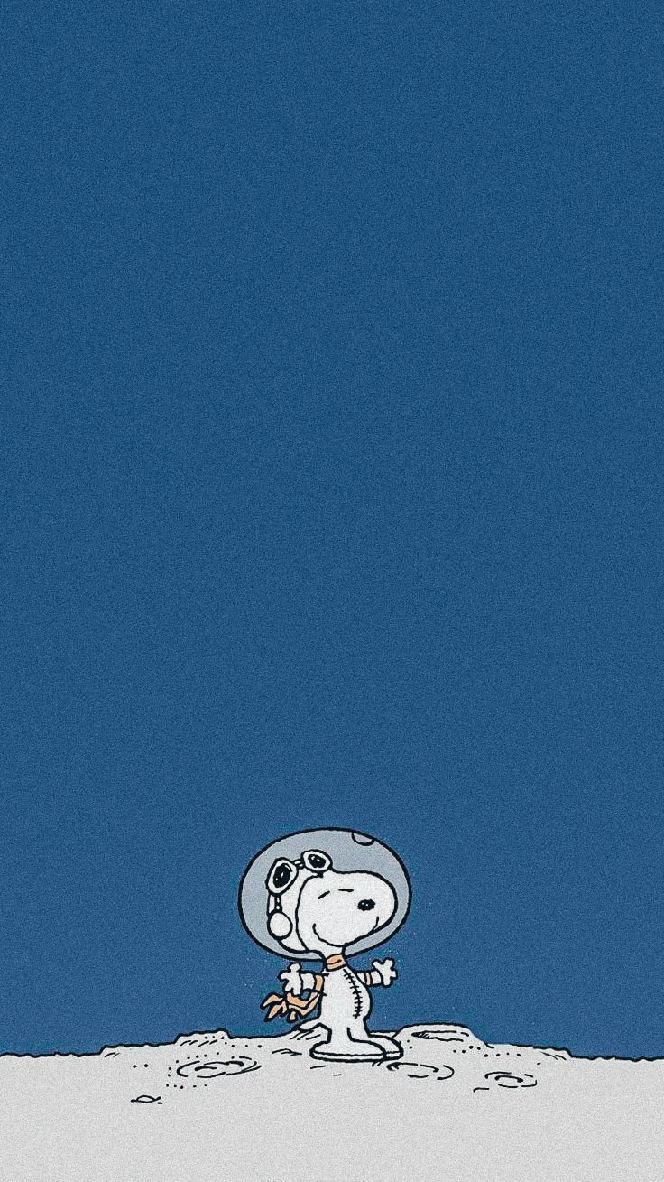 736x1309 Snoopy Space Wallpaper