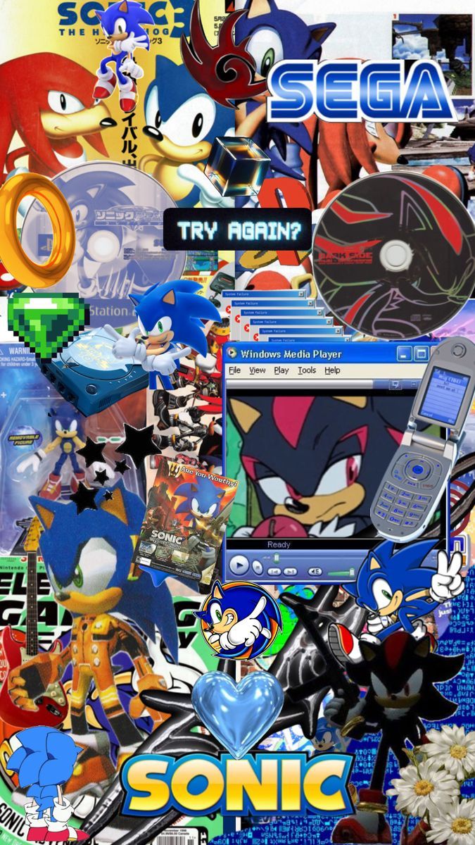 675x1200 y2k sonic wallpaper