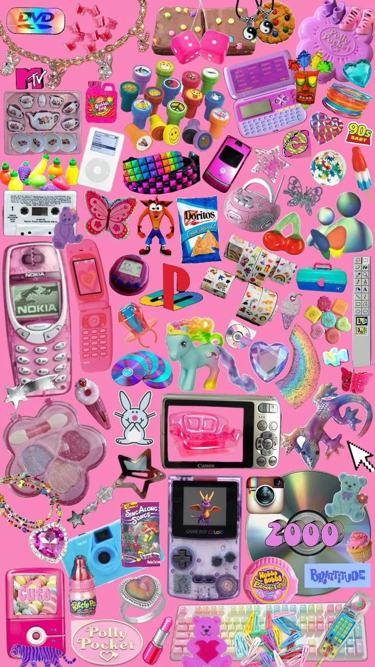736x1308 collageart s #aesthetic #y2k #y2kaesthetic #memories #aestheticboard #pink #pinkaesthetic # #colorful #wallpaper #childhood