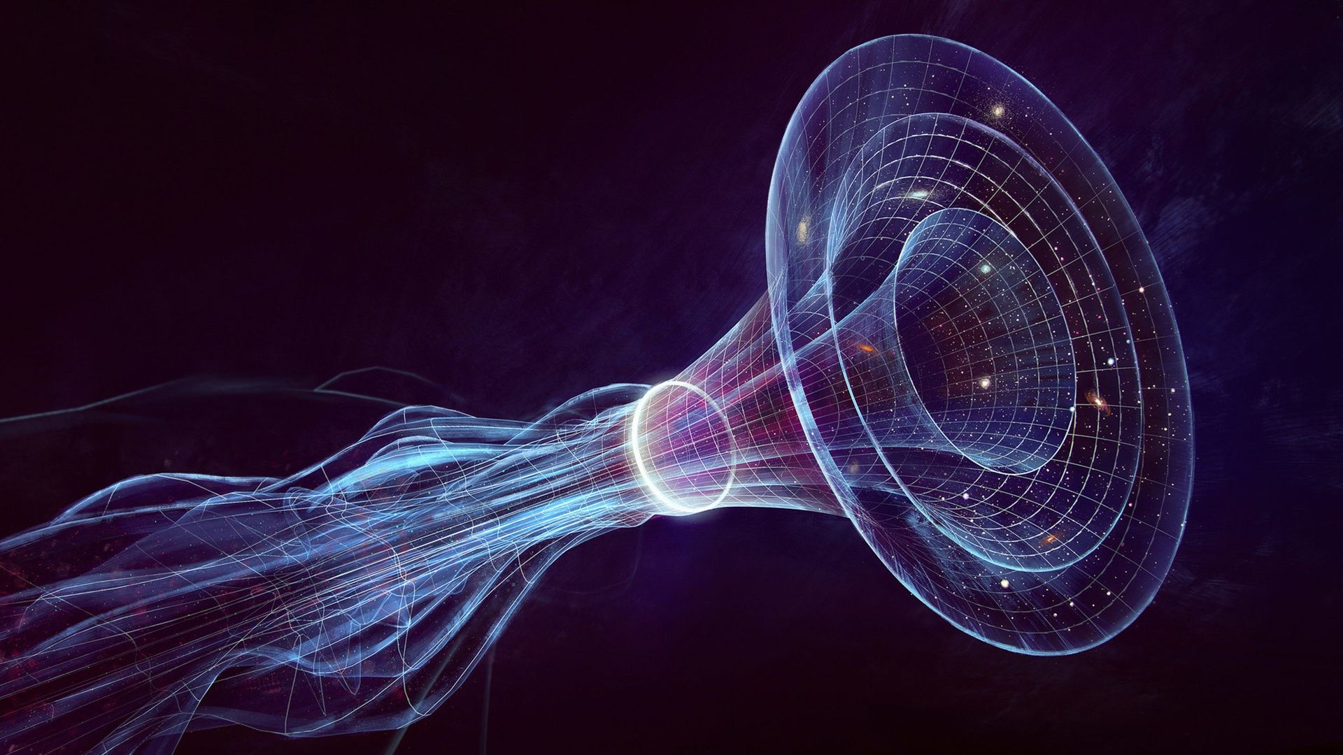 1920x1080 Wallpaper space, figure, art, black hole, art, Mac Rebisz, by Mac Rebisz, Black Holes for mobile and desktop, section космос, resolution 1920x1080