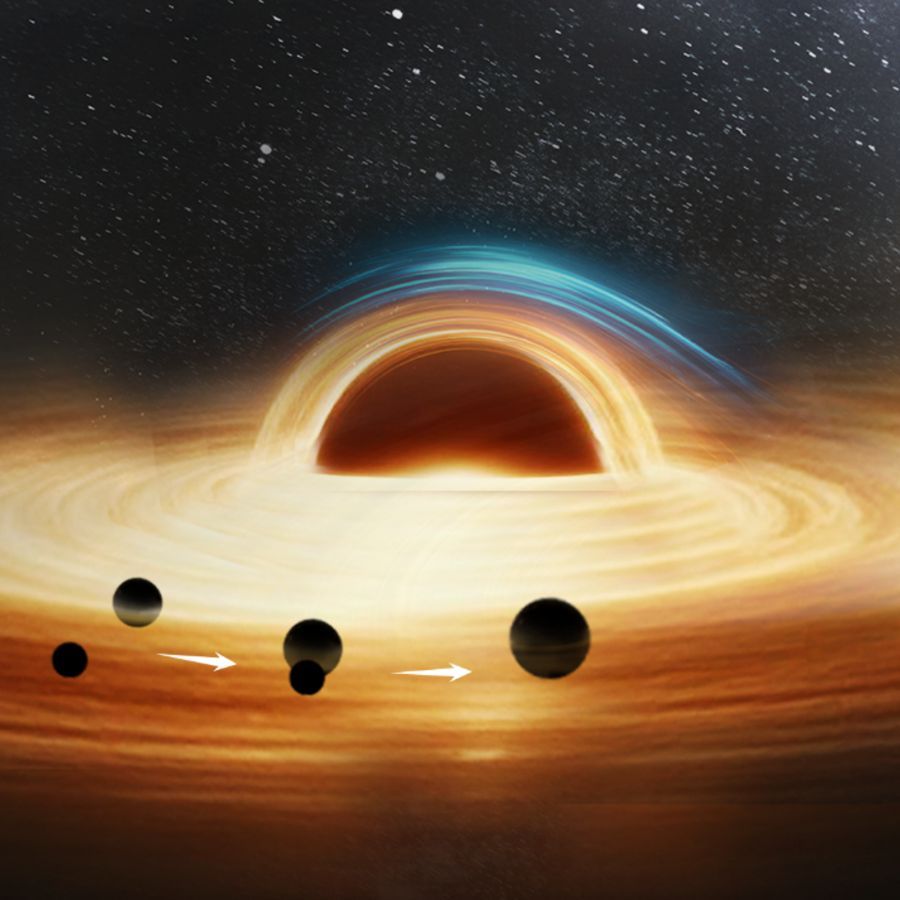 900x900 Scientists think they detected the first known triple black hole system in the universe