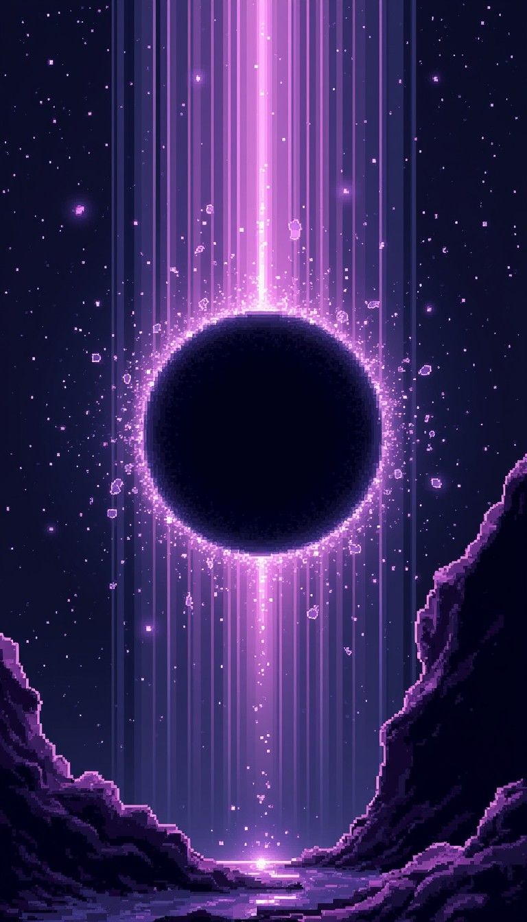 768x1344 Free Cosmic Pixel Singularity Image, Cosmic, Pixel