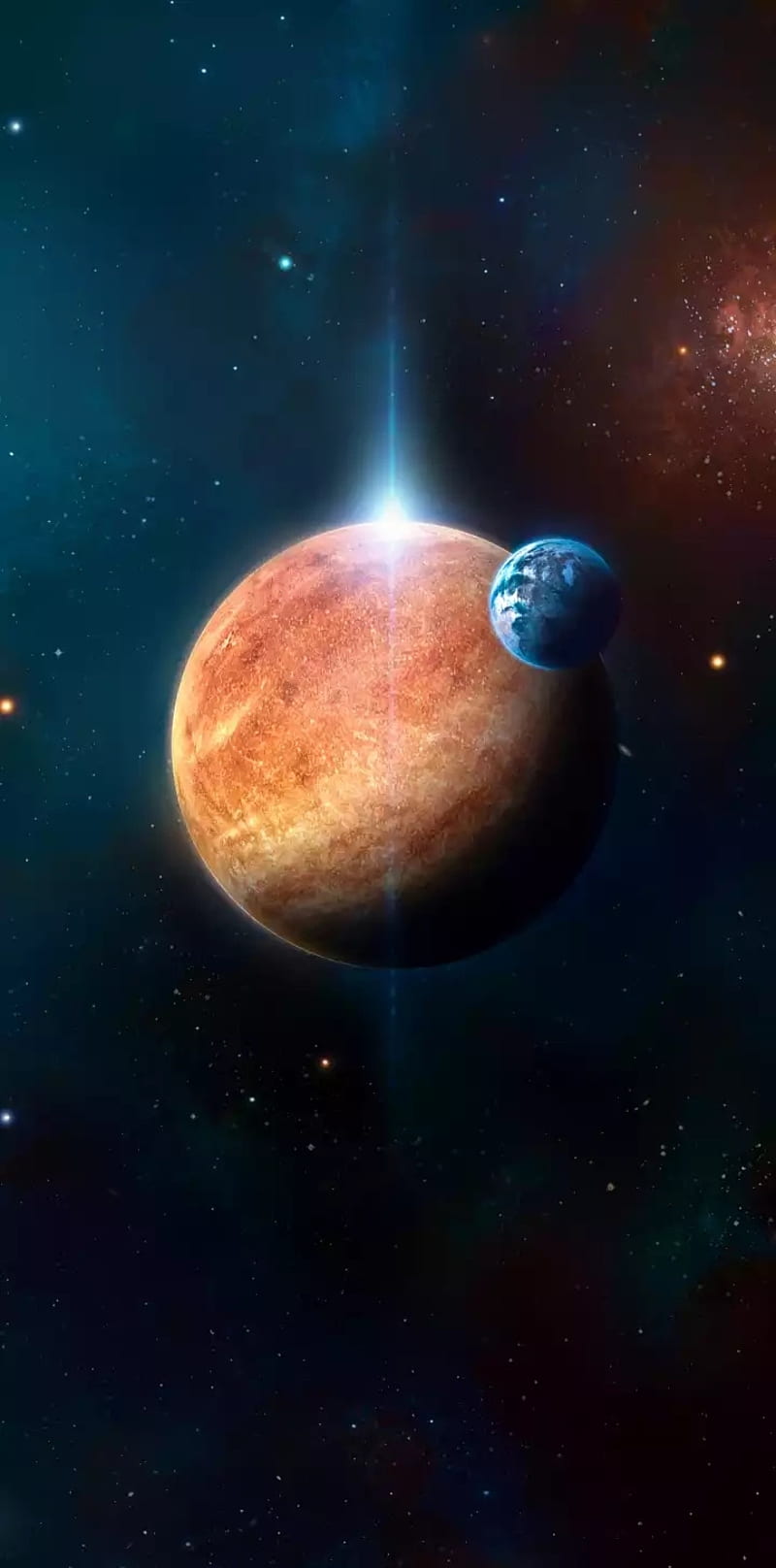 800x1616 Mars, blue, dark, earth, galaxy, planet, space, star, universe, HD phone wallpaper