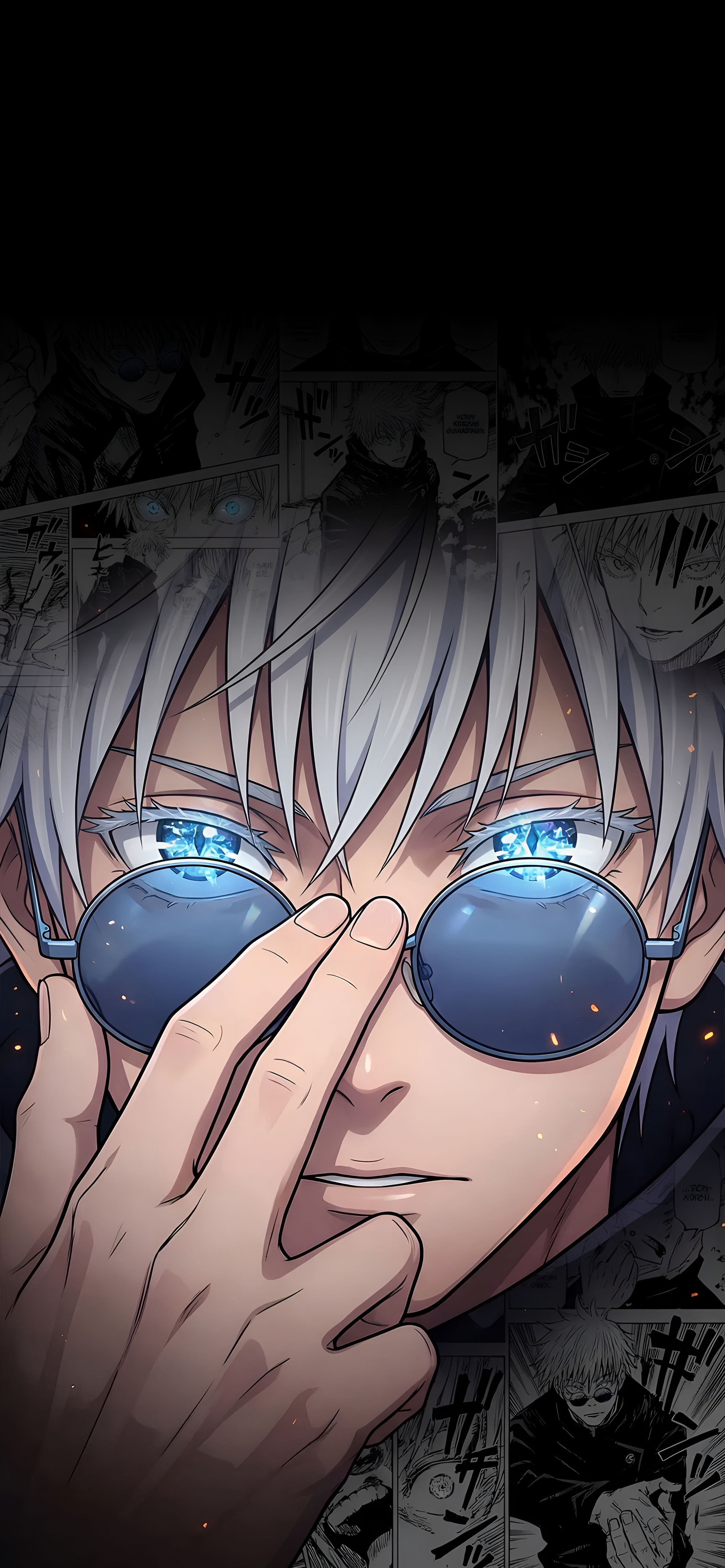 2368x5120 Gojo Satoru 4K Wallpaper