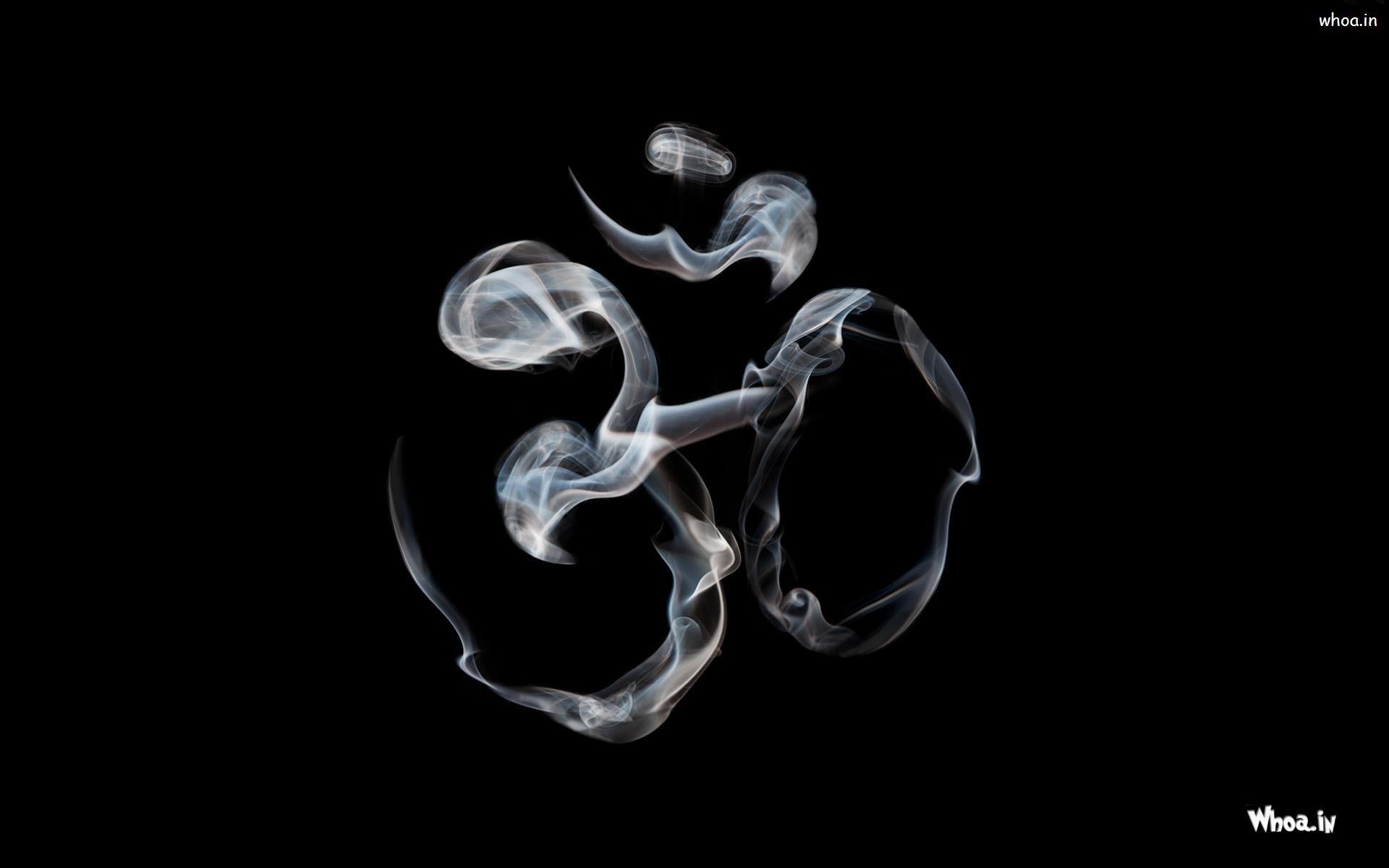 1920x1200 OM Creative By Smoke With Dark Background HD Wallpaper