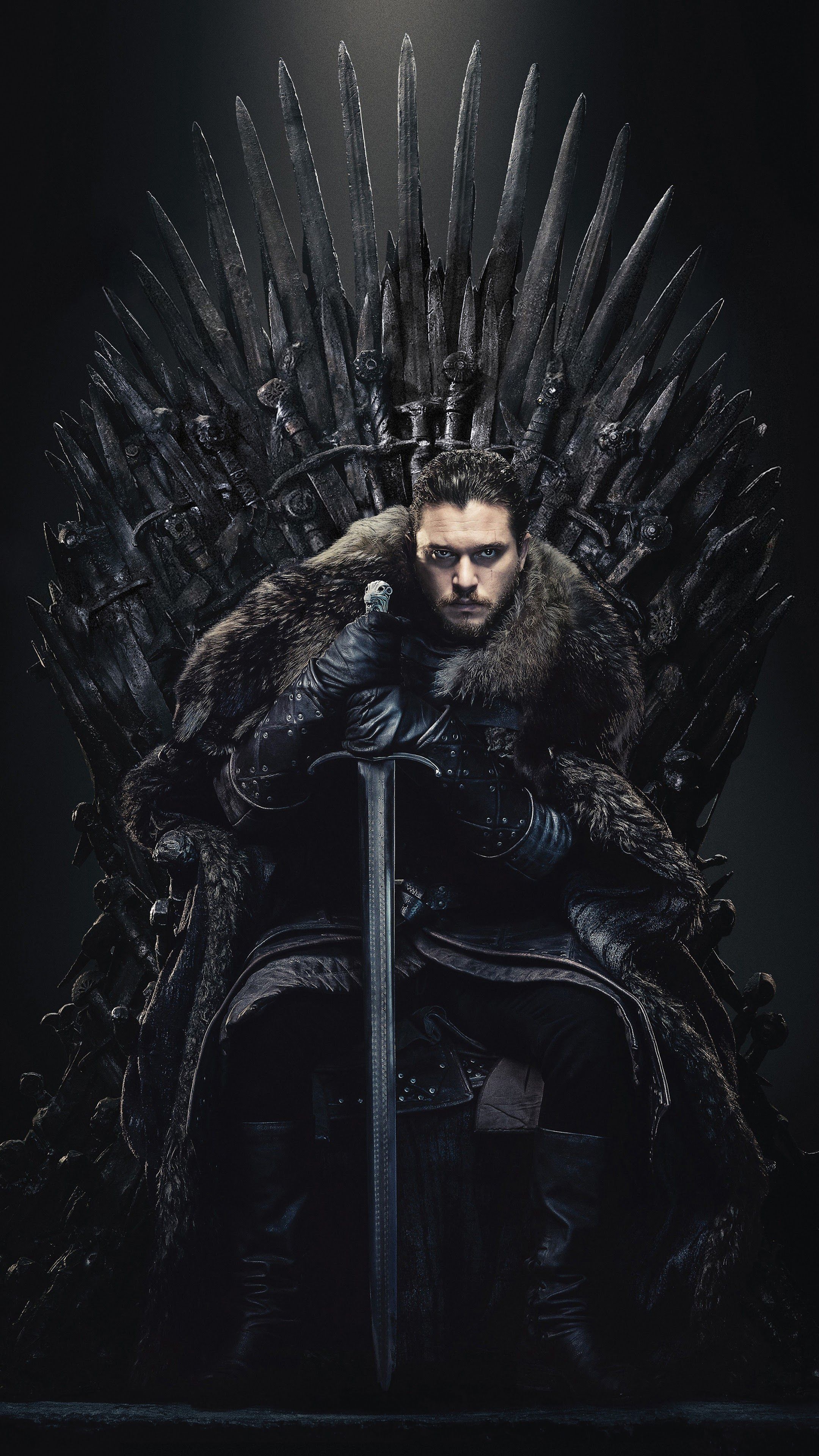 2160x3840 Jon Snow Game of Thrones Iron Throne Season 8 8K 4K Wallpaper HD