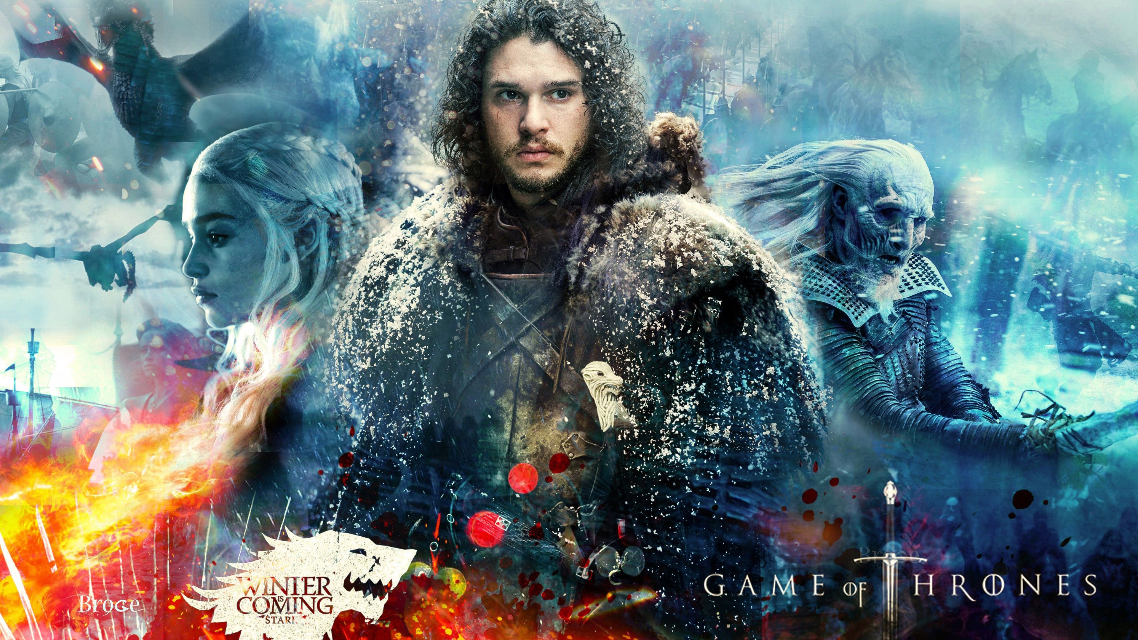 3840x2160 Game of Thrones Season 7 Jon Snow 4K Wallpaper