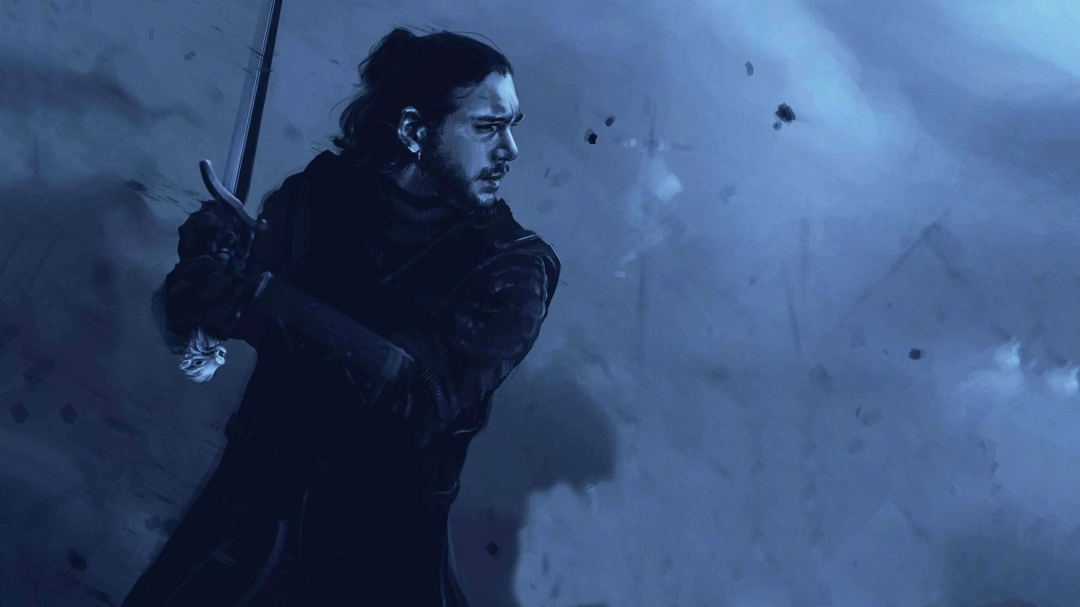 3579x2013 Jon Snow 4k Wallpaper