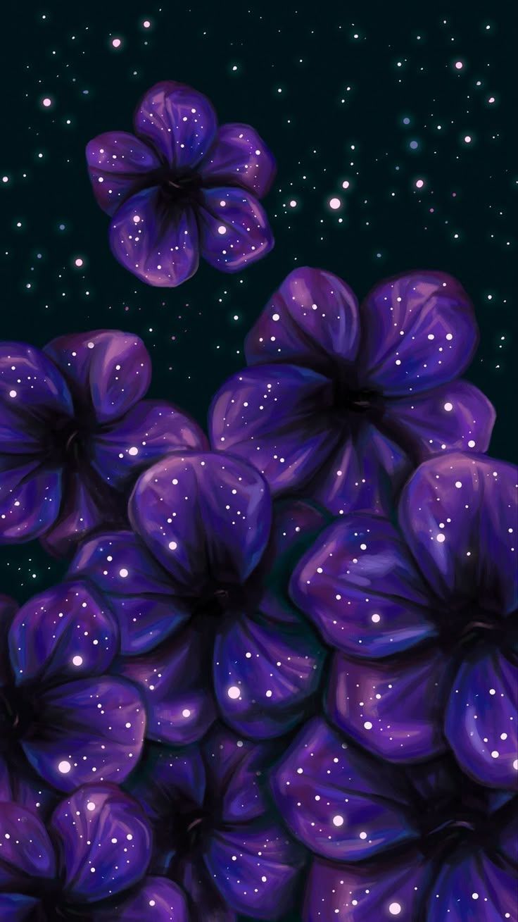 736x1309 Purple Flowers Wallpaper: Beautiful Cellphone Background. Creative phone wallpaper ideas, Diy galaxy art projects, Galaxy