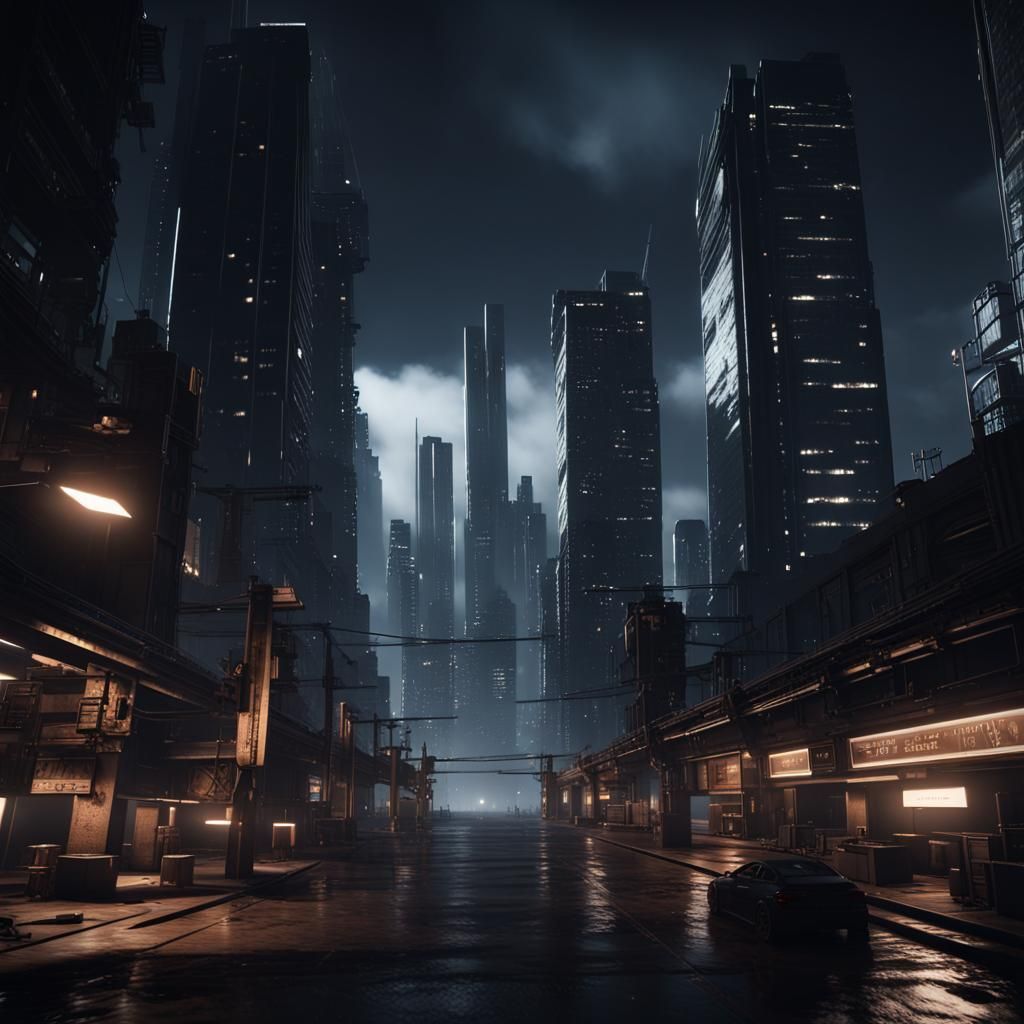 1024x1024 The blackout: Modern City in Complete Darkness