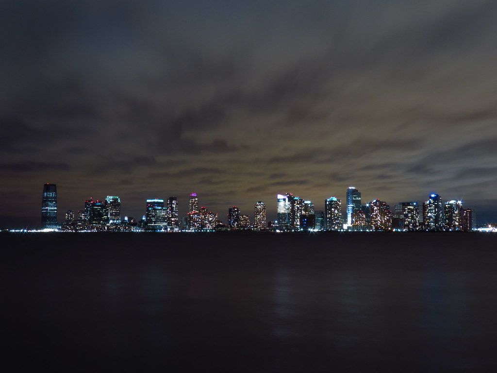 1024x768 Blackout Night. Jersey City Skyline October 2012