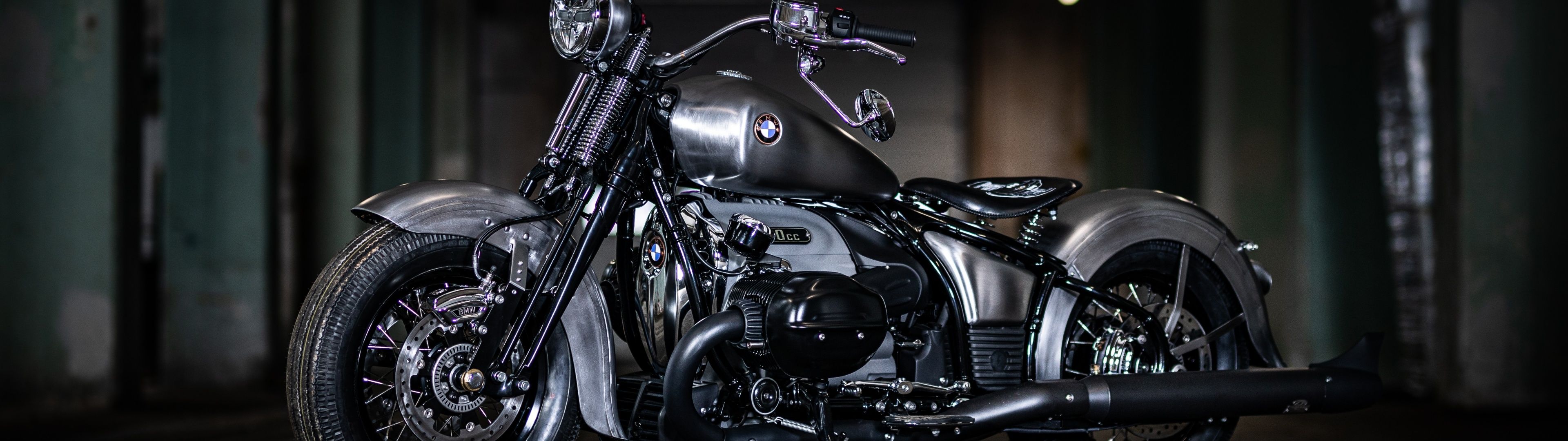 3840x1080 BMW R 18 Custom Wallpaper 4K, Black bikes, Custom motorcycle