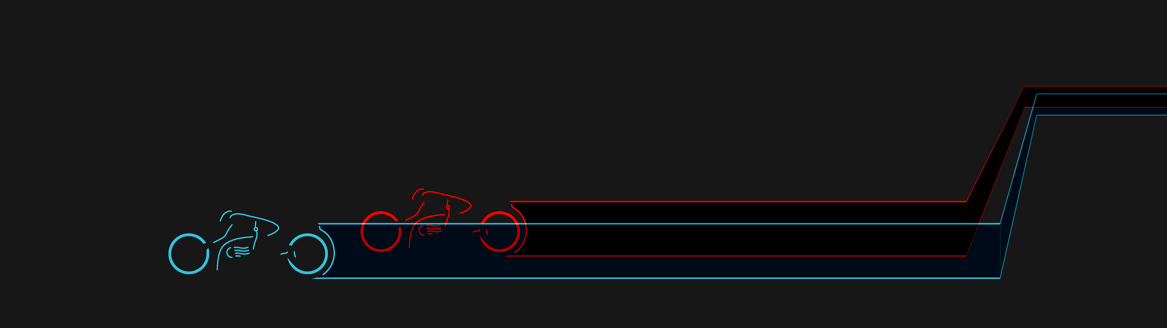 3840x1080 Tron: Neon Lightcycle Movie Wallpaperx1080