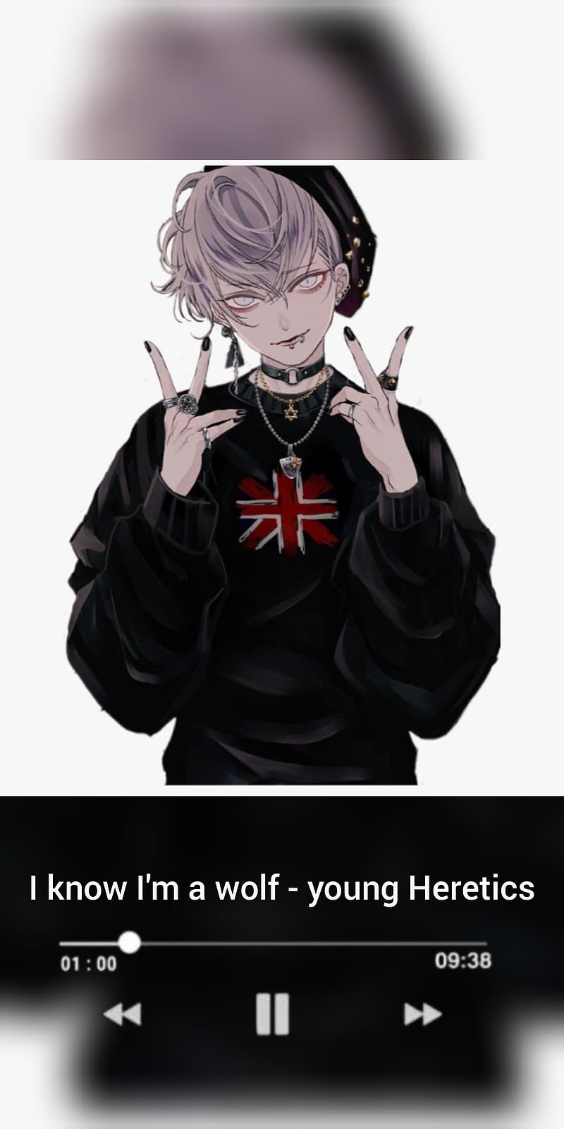 800x1600 HD emo anime boy wallpaper