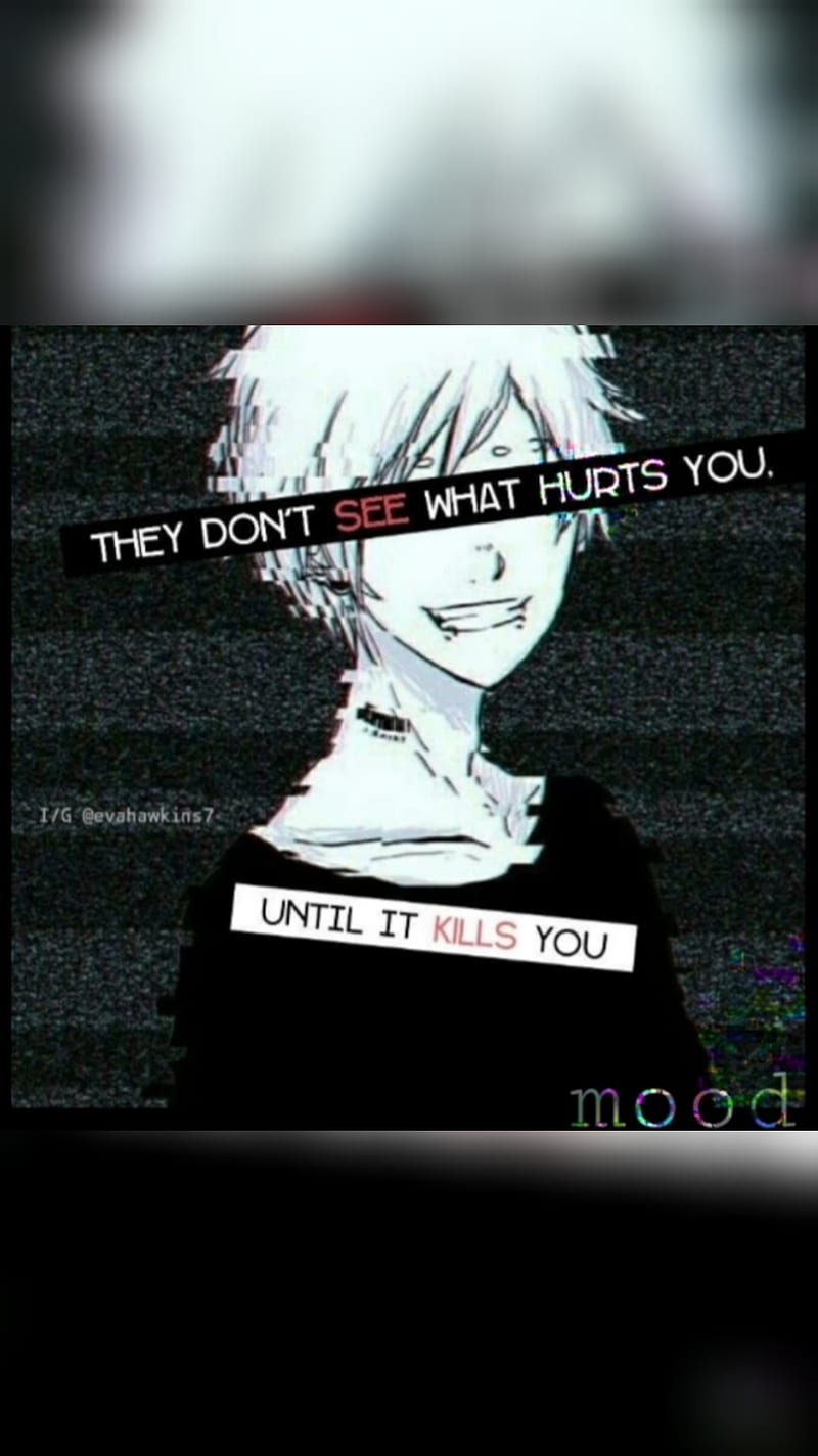 800x1424 Sad anime boy, anime, anime boy, anime boys, depressed, glitch, lonely, mood, HD phone wallpaper