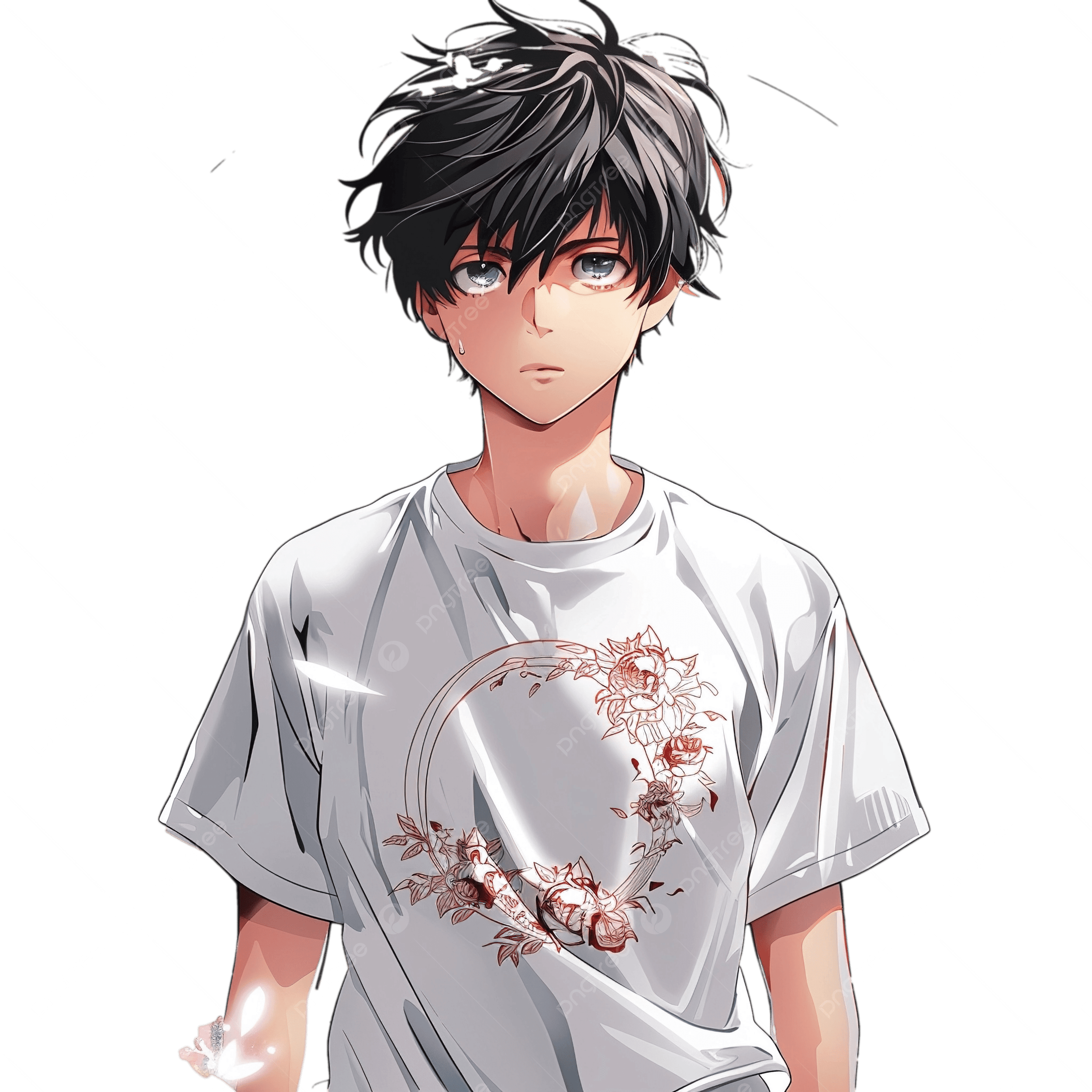 2500x2500 Emo Anime Alone Anime Boy, Boy, Anime, Cartoon PNG Transparent Image and Clipart for Free Download