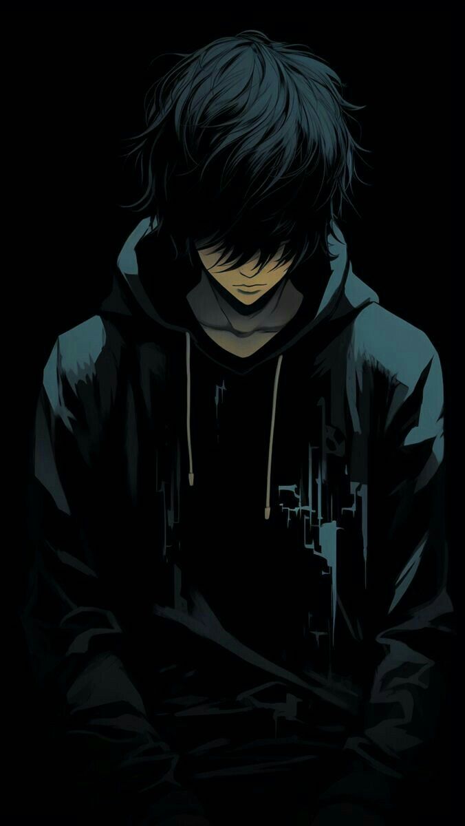 676x1200 Wallpaper ideas. anime photo profile dark, draw on photo, photo to cartoon