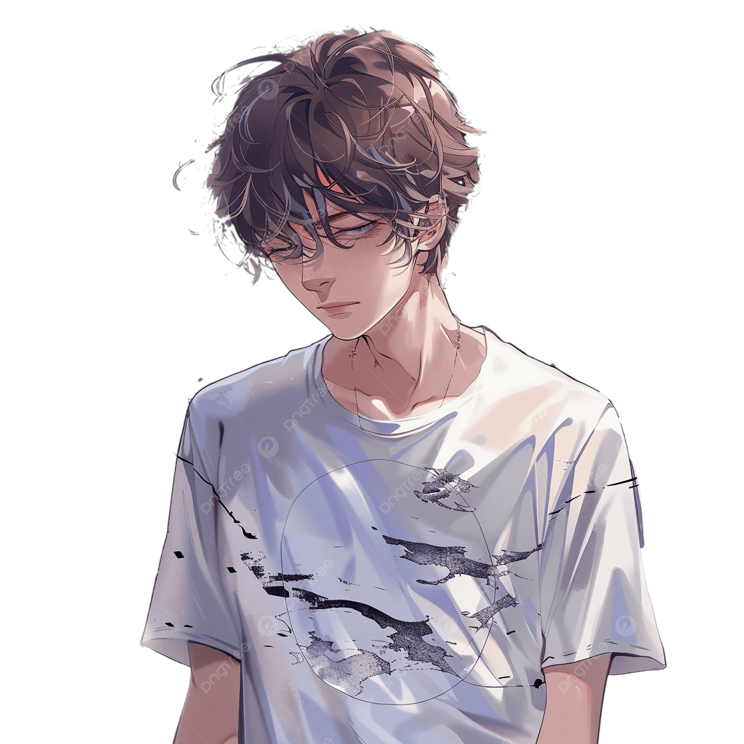 2500x2500 Emo Anime Alone Anime Boy, Boy, Anime, Cartoon PNG Transparent Image and Clipart for Free Download