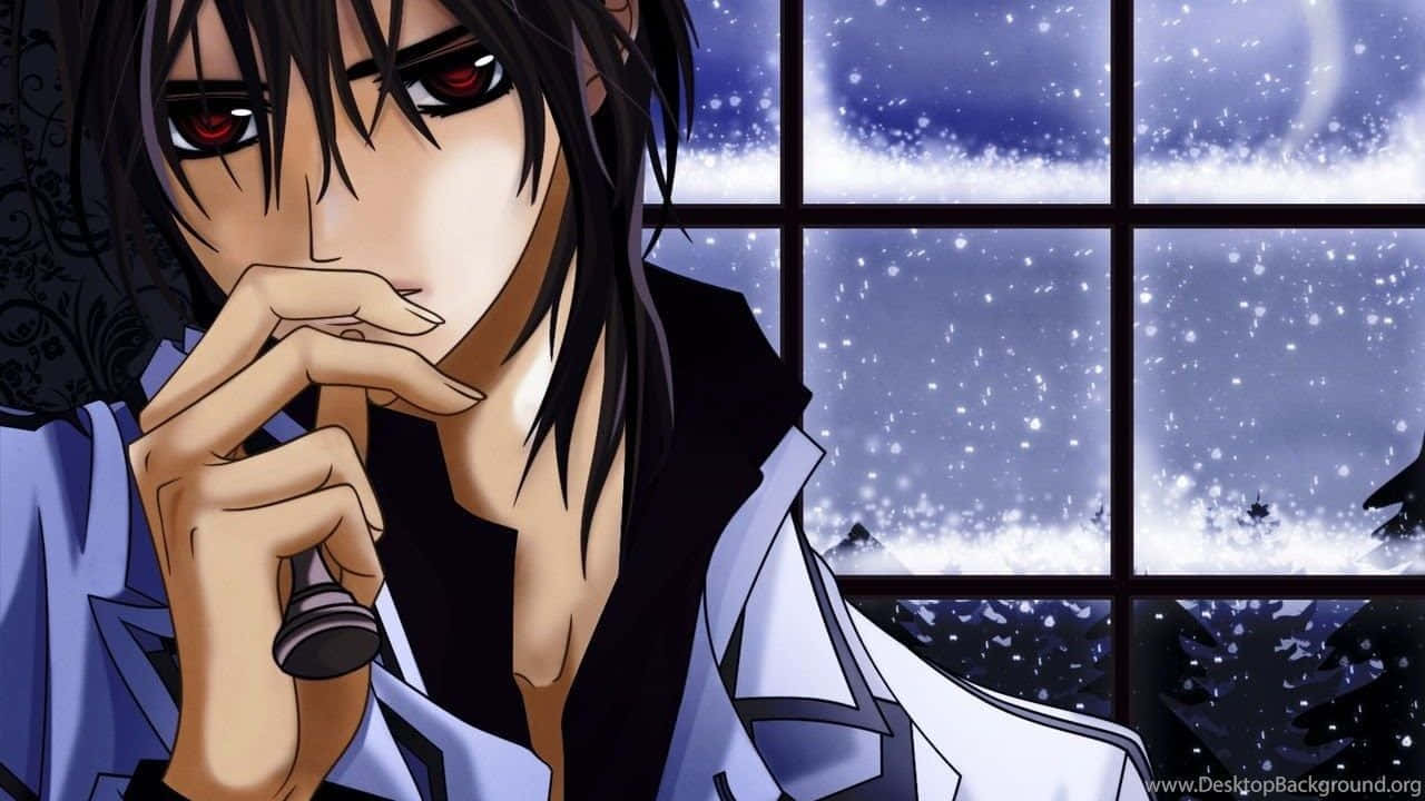 1280x720 A Lonely Emo Anime Boy Lost In His Deep Thoughts Wallpaper