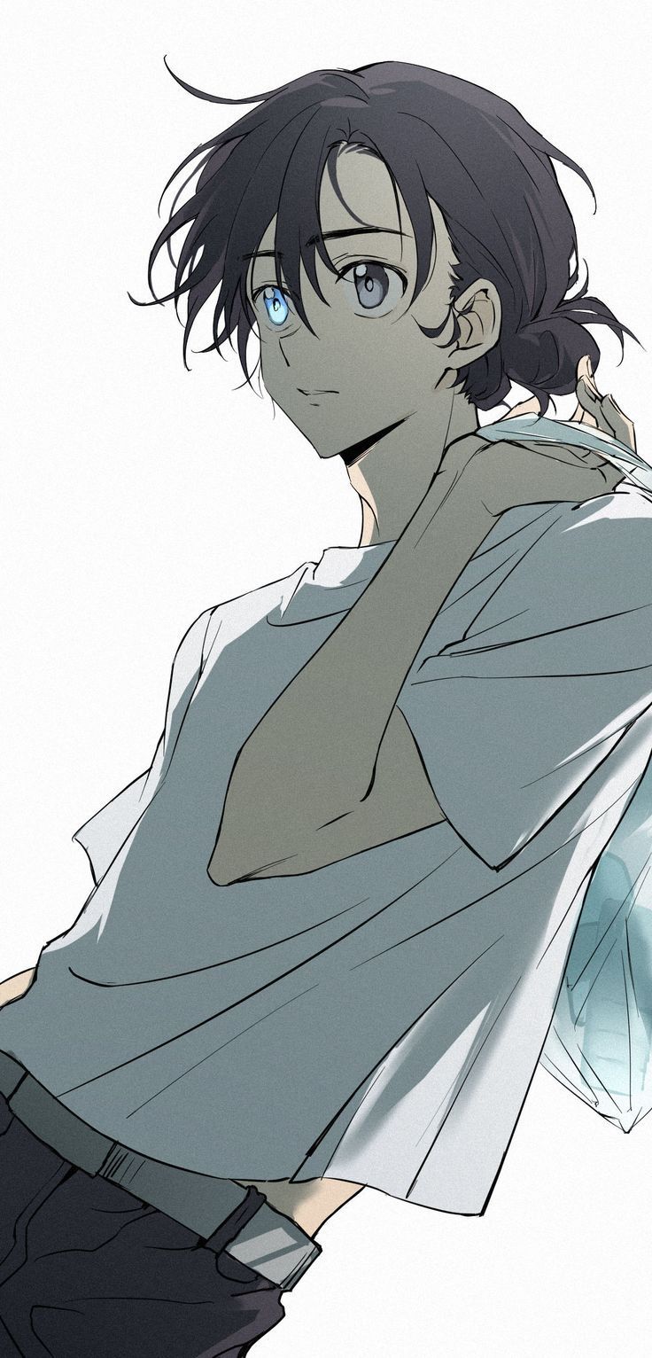 736x1532 Anime Character with Black Hair and Blue Eyes. Shinpei ajiro, Summertime rendering fanart, Summertime rendering shinpei