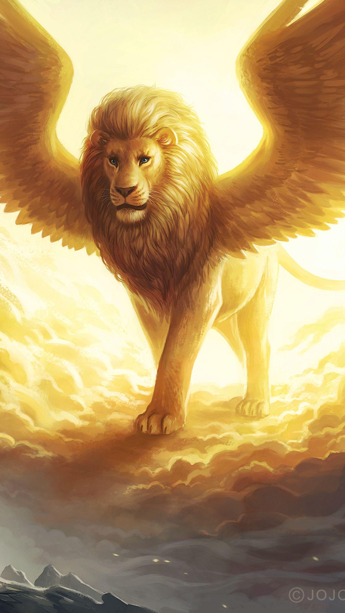 1440x2560 Lion King Spiritual Dark Fantasy Samsung Galaxy S S7 , Google Pixel XL , Nexus 6P , LG G5 HD 4k Wallpaper, Image, Background, Photo and Picture
