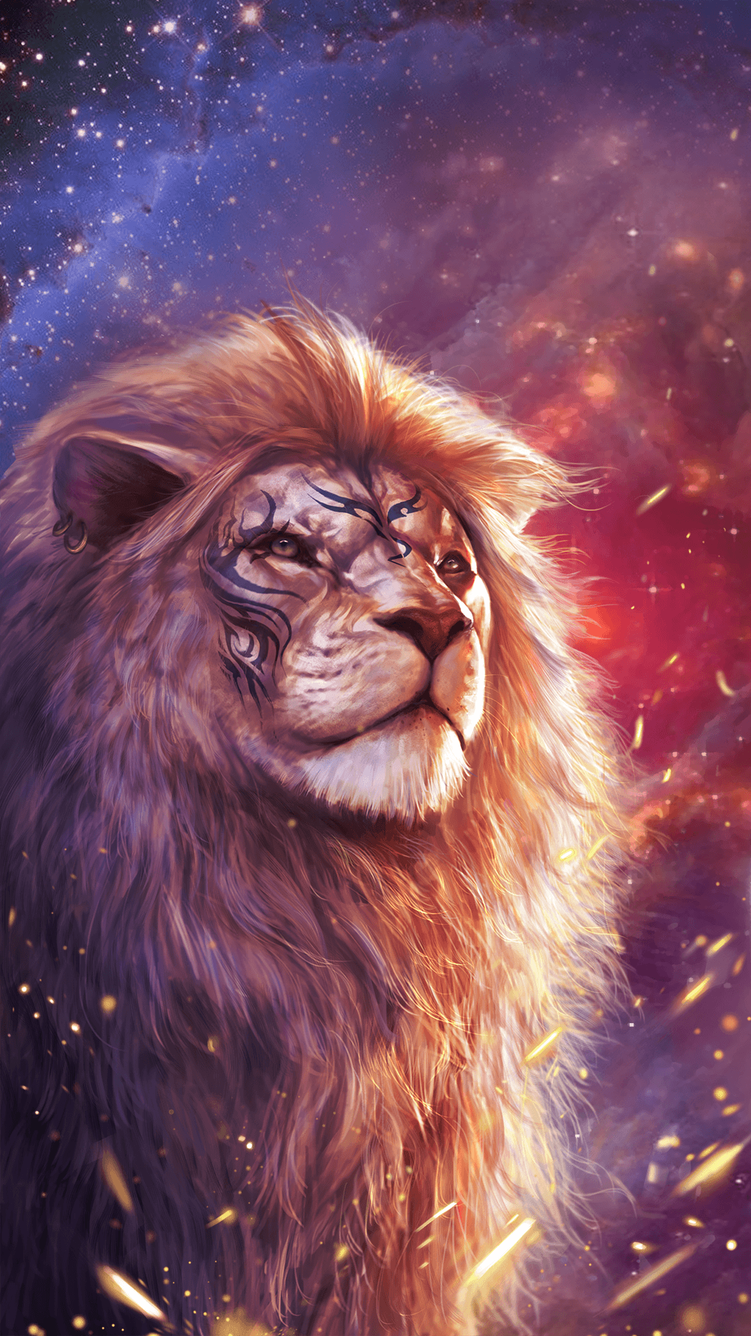 1080x1920 Wallpaper Of Lion
