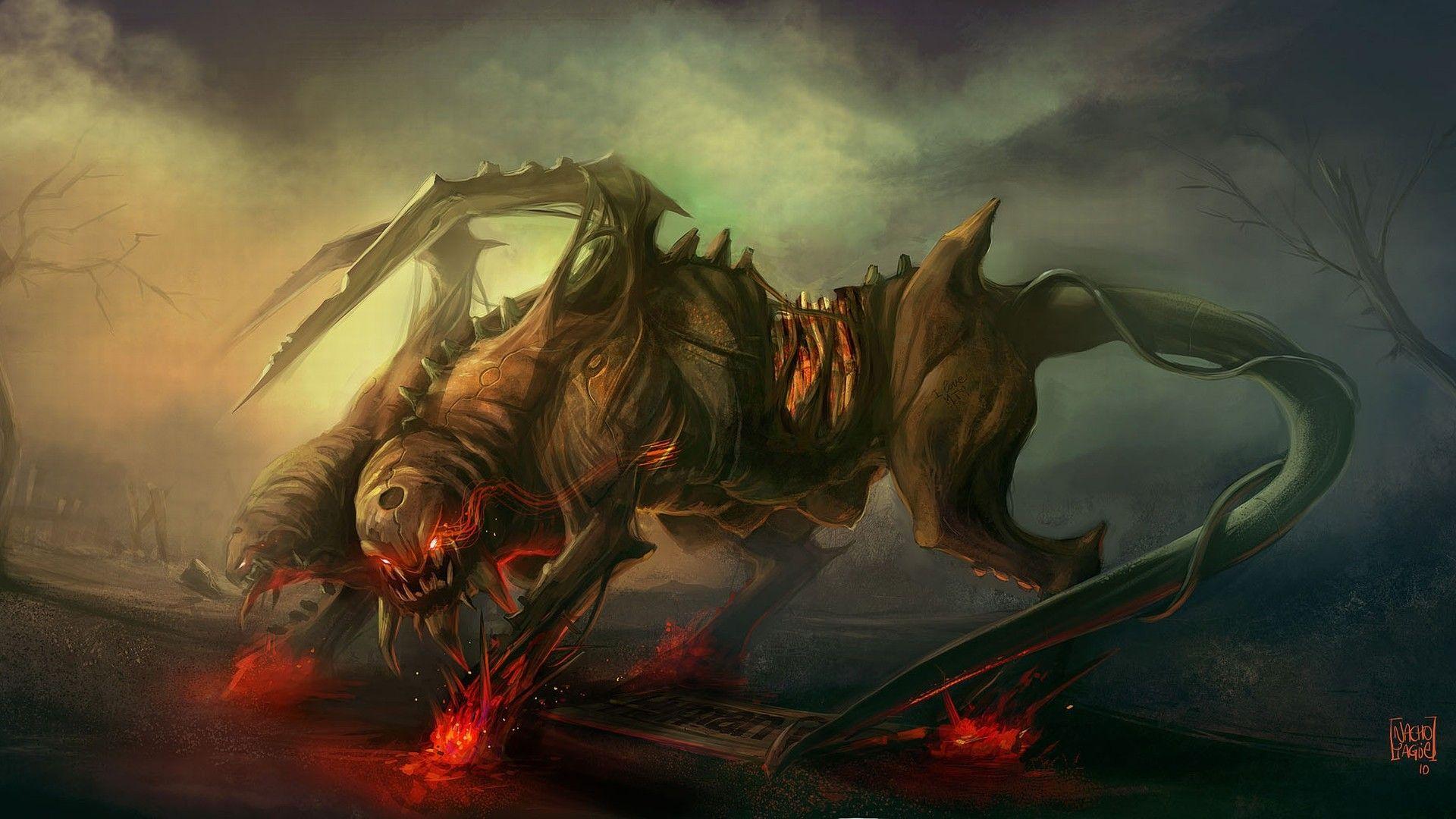 1920x1080 Ảo tưởng đen tối quái vật quái vật sinh vật quỷ quỷ