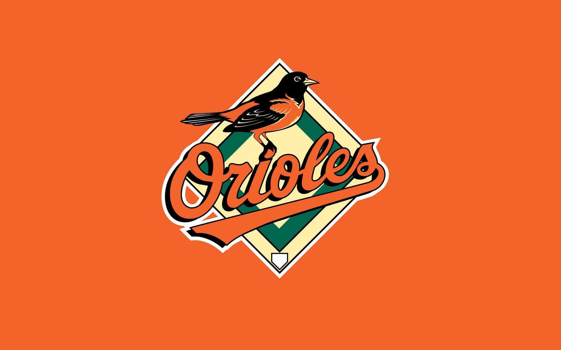 Download Baltimore Orioles Logo And Wordmark Wallpaper