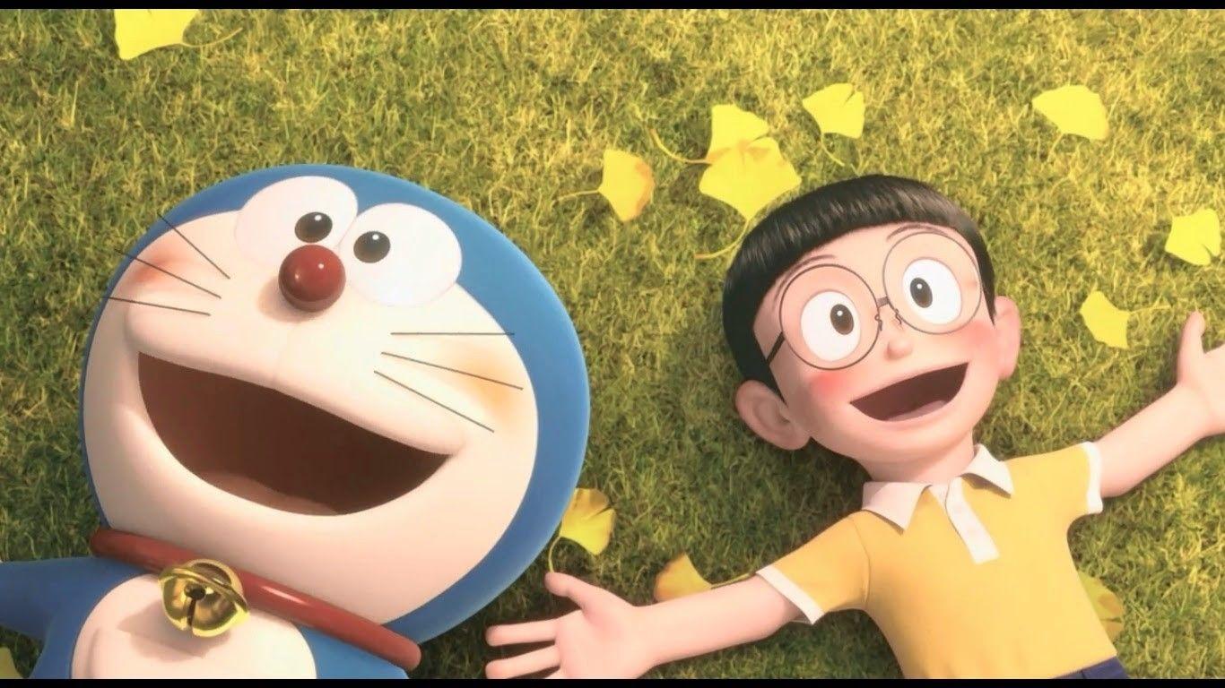 1366x768 Stand By Me Wallpaper Dan Nobita Berpelukan, Download Wallpaper