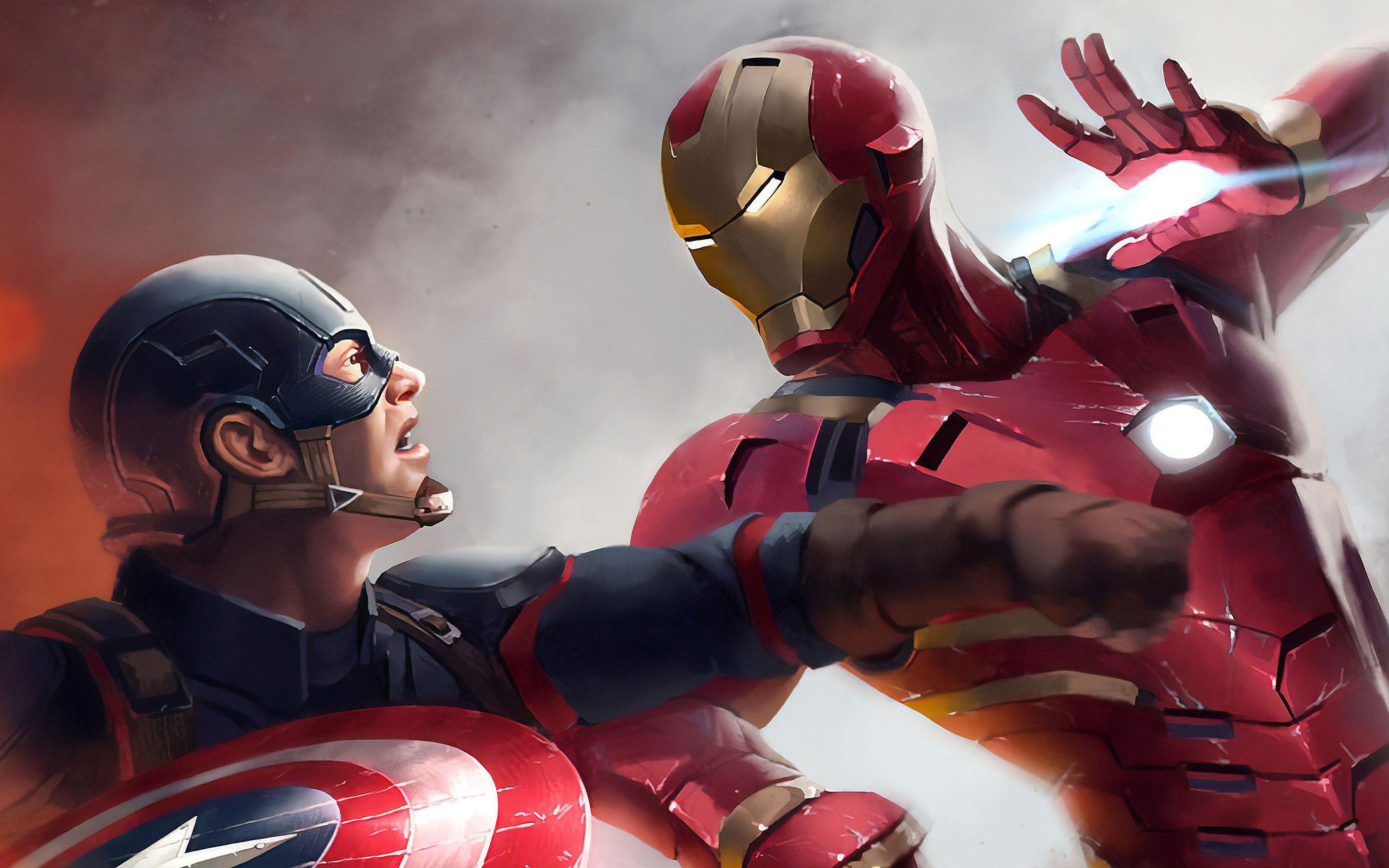 Ironman Vs Captain America Wallpapers - Top Free Ironman Vs Captain America  Backgrounds - WallpaperAccess