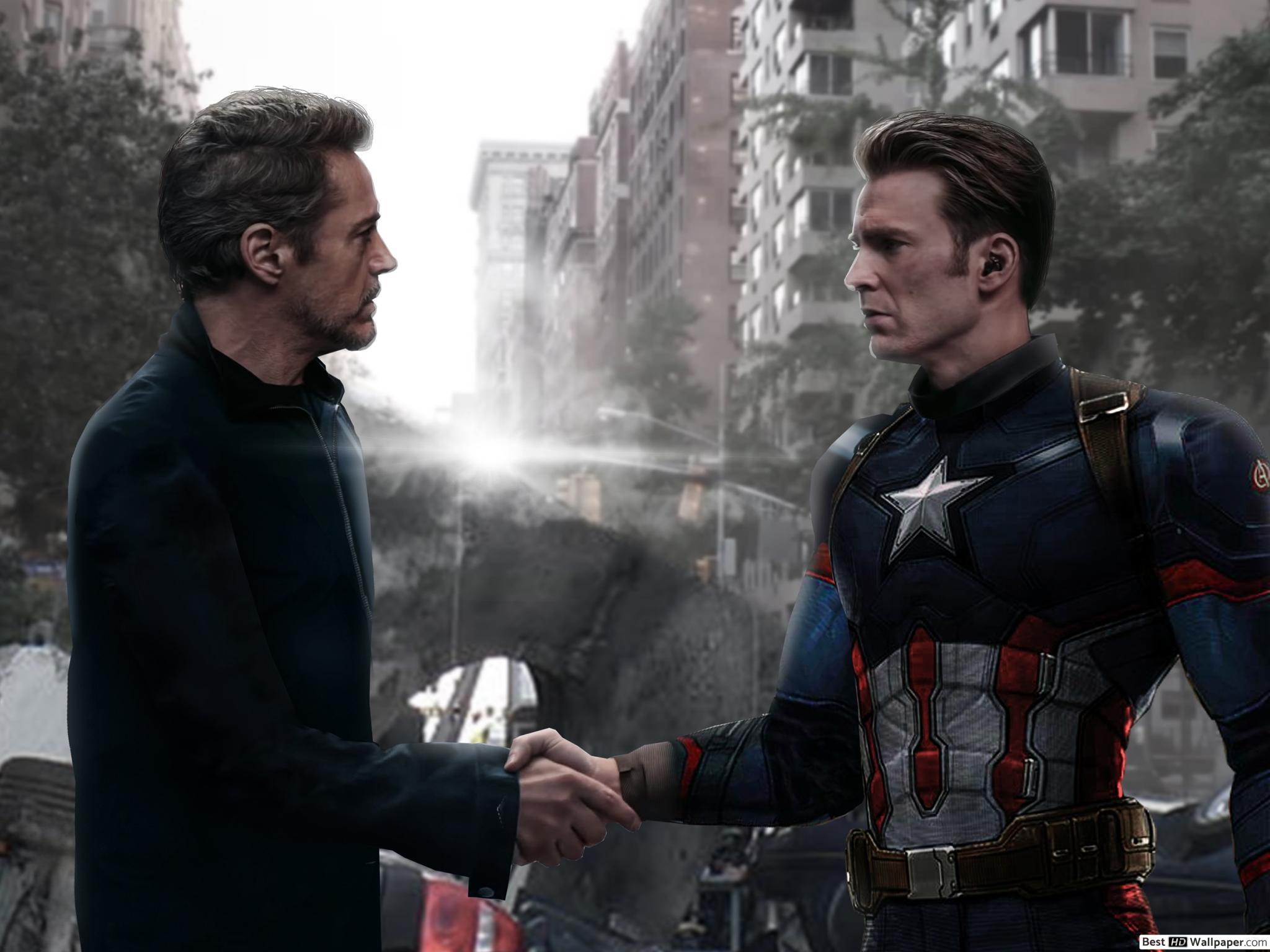 2048x1536 Capt. America and Iron Man HD wallpaper download