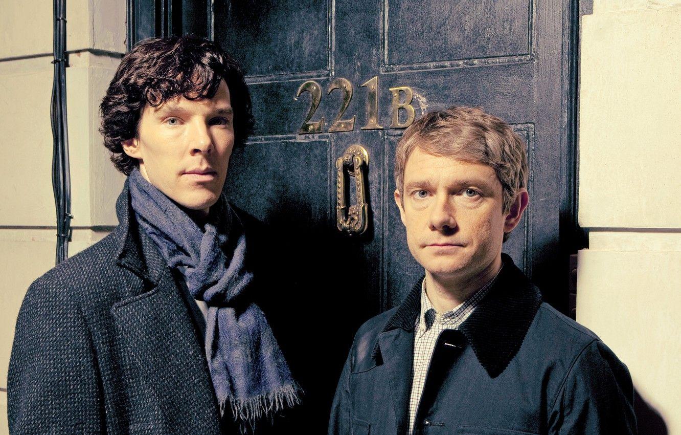 1332x850 Wallpaper Season Martin Freeman, Benedict Cumberbatch, Sherlock, Sherlock, Sherlock Holmes, BBC One, season Dr. John Watson, 221B Baker Street image for desktop, section фильмы