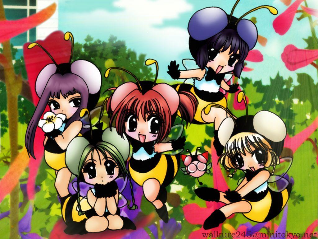 1024x768 Tokyo Mew Mew Wallpaper: Honeybees