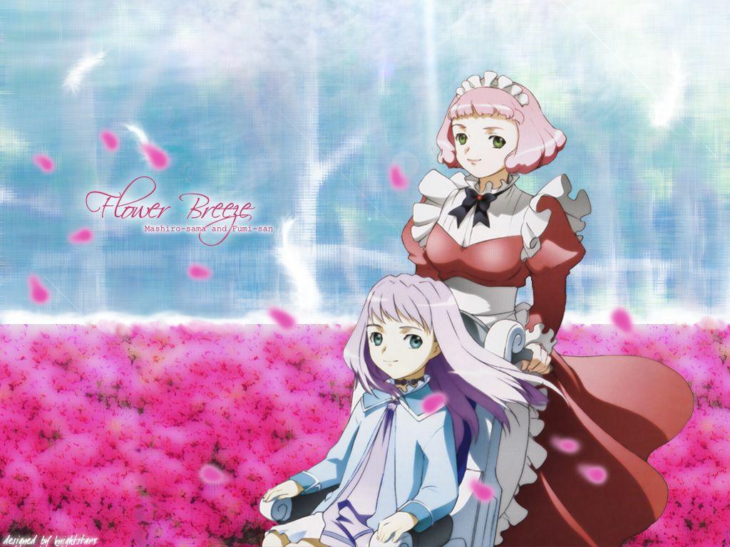 1024x768 My HiME Wallpaper: Flower Breeze