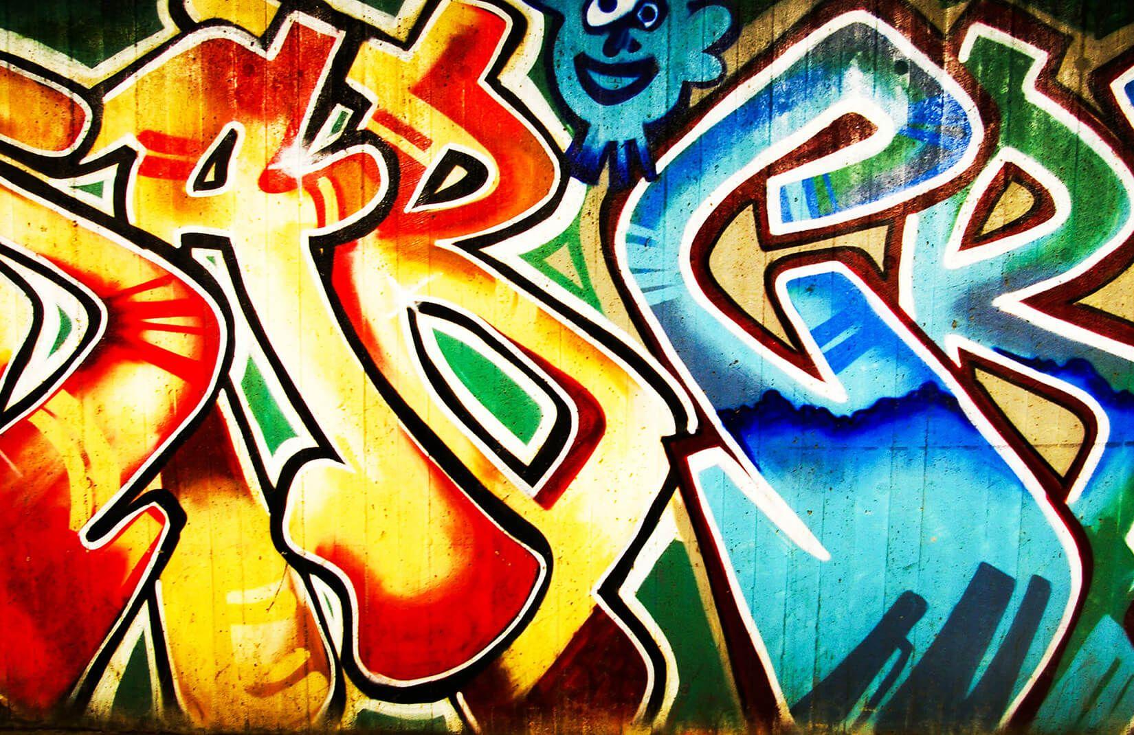 1650x1070 Colourful Abstract Graffiti Wallpaper Mural
