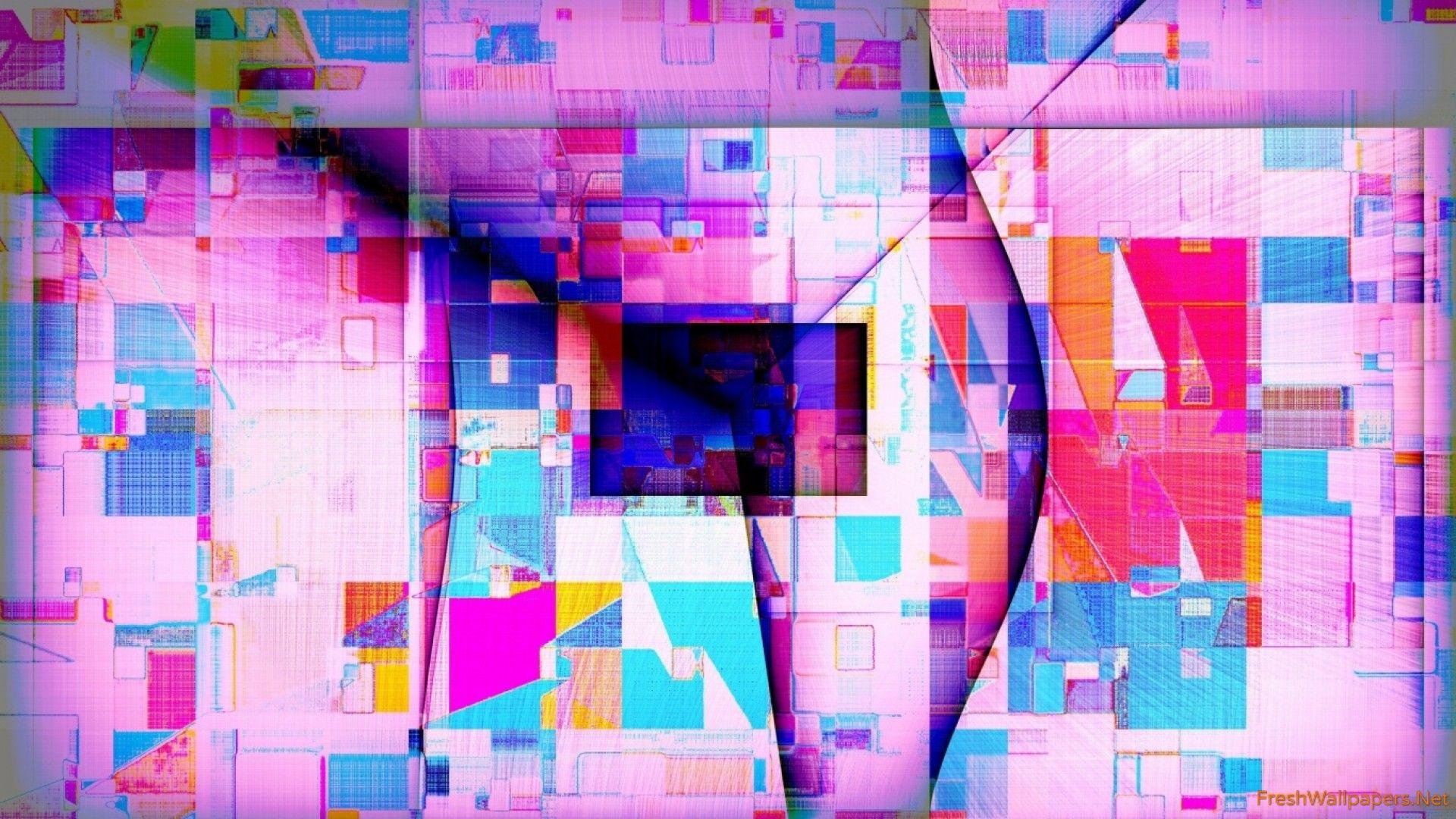 1920x1080 Colourful Abstract Shapes wallpaper