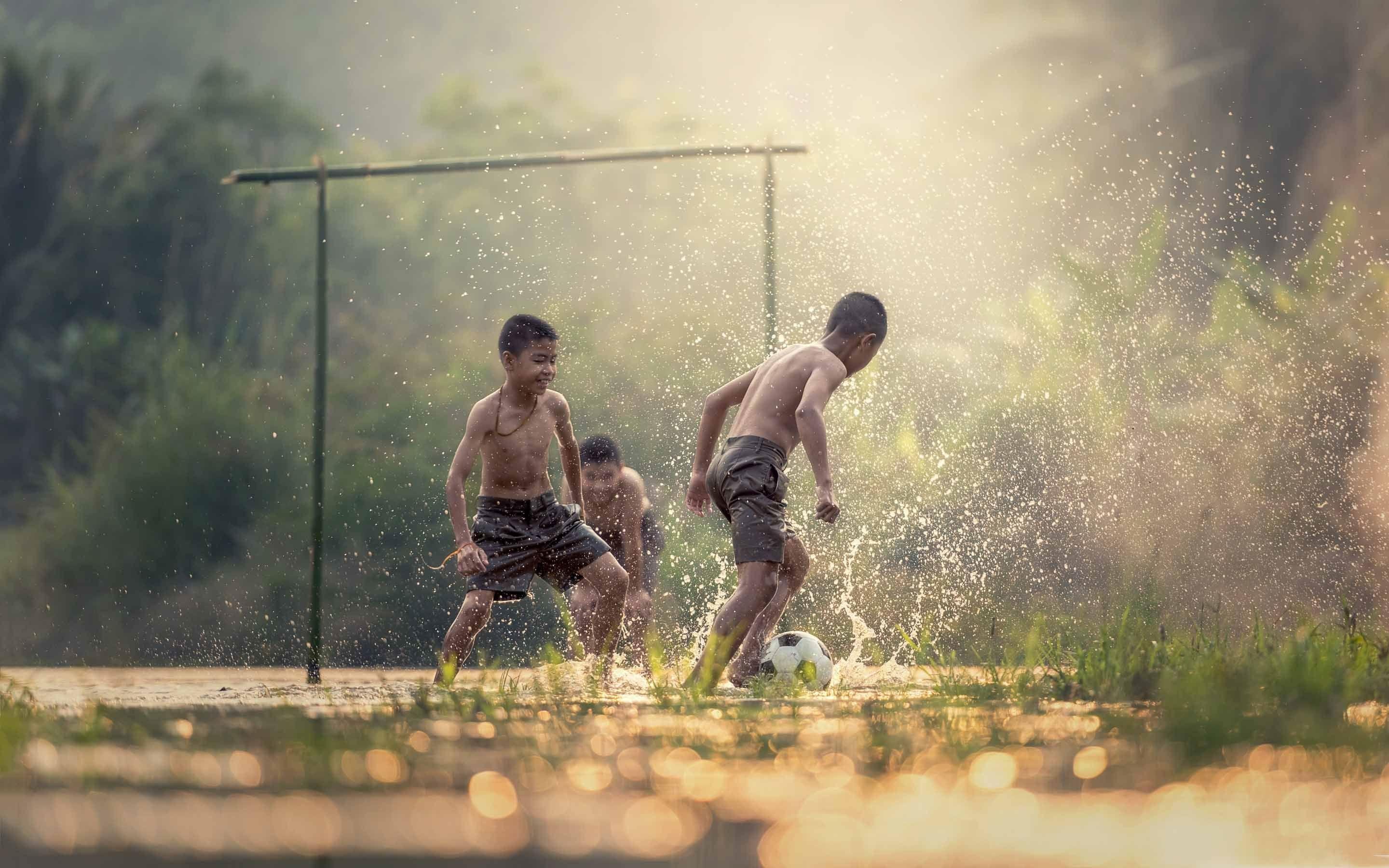 2880x1800 Asian Kids Playing Soccer MacBook Air Wallpaper Download