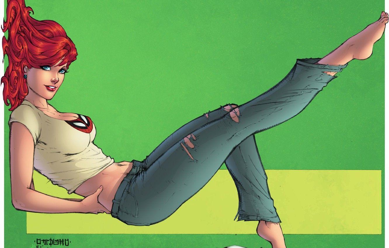 1332x850 Wallpaper girl, pose, figure, Mary Jane Watson, Mary Jane Watson image for desktop, section разное