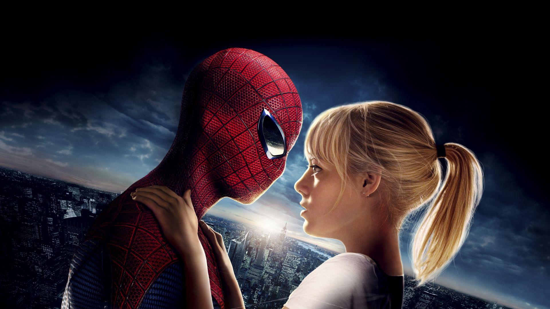 1920x1080 Download Mary Jane Watson And Spiderman HD 1080p wallpaper 1920x1080