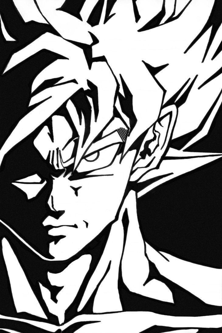 Dragon Ball Black and White Wallpapers Top Free Dragon Ball Black and White Backgrounds
