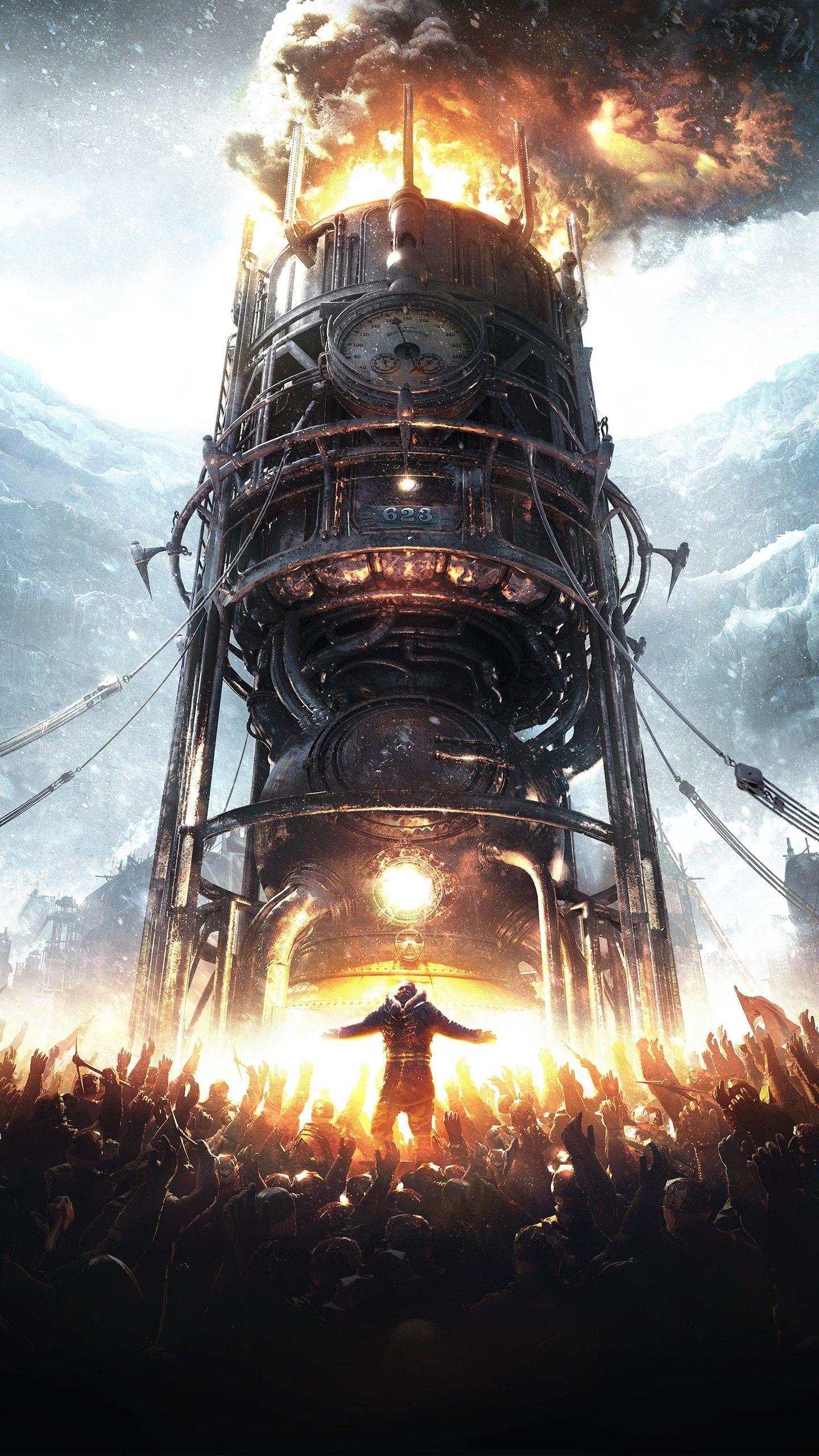 1440x2560 Best Frostpunk image. Dieselpunk, Steampunk, Concept art