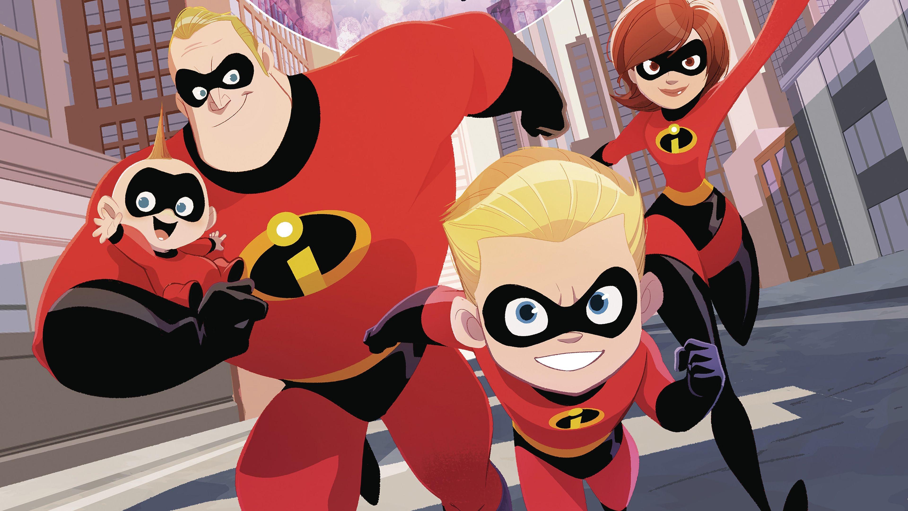 3840x2160 The Incredibles 2 Movie Dash Jack Jack Mr. Incredible Elastigirl 4K