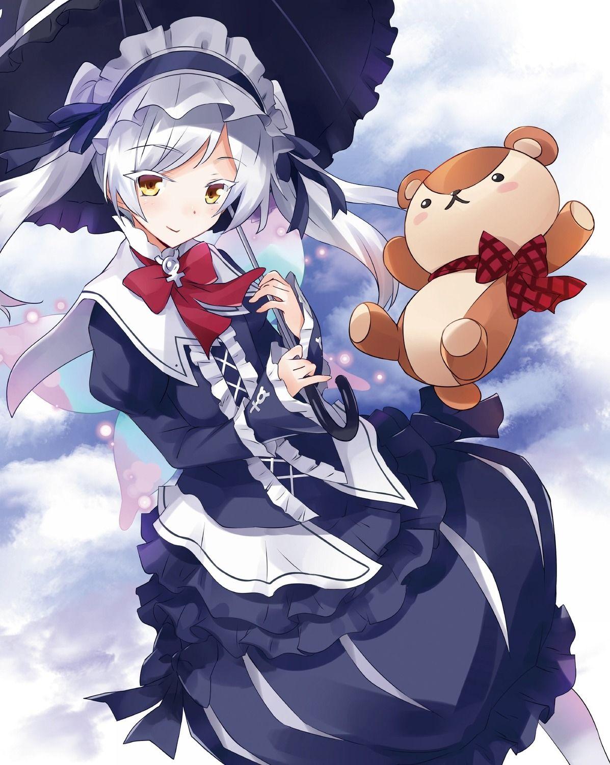 1197x1500 usatsuka eiji isekai wa smartphone to tomo ni. leen (isekai wa smartphone to tomo ni.) lolita fashion umbrella