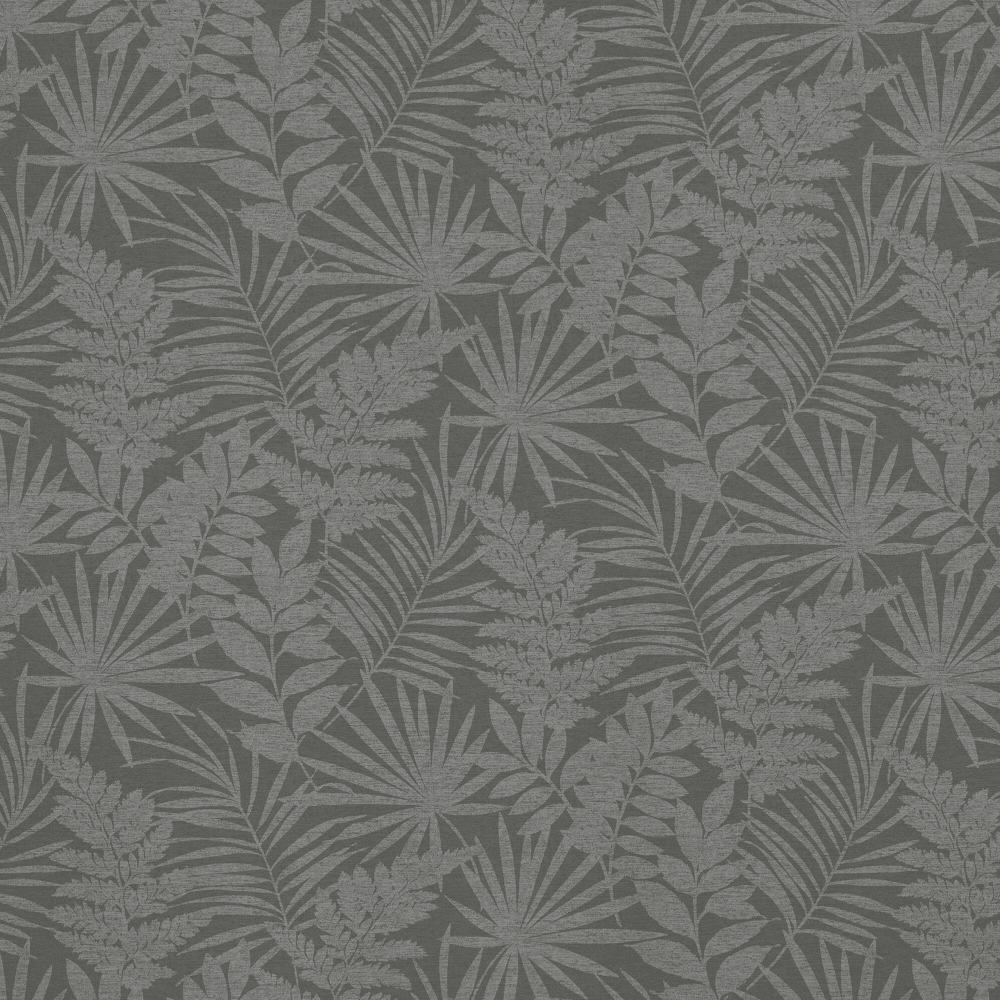 1000x1000 GRAHAM & BROWN Fenne Grey Leaf Textured Wallpaper 106977 from Wallpaper Depot UK
