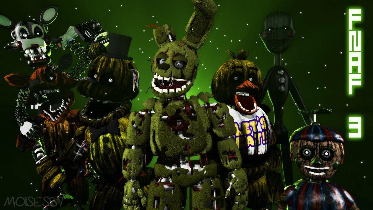 1191x670 FNaF 3 Wallpaper