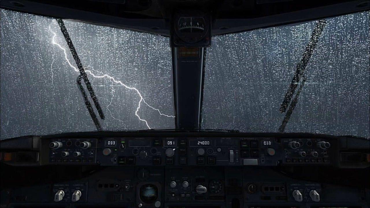 1280x720 Heavy Rainstorm/ Thunder storm Sounds, Black Screen, Rain for sleeping,. Cockpit, Airplane wallpaper, Storm sounds