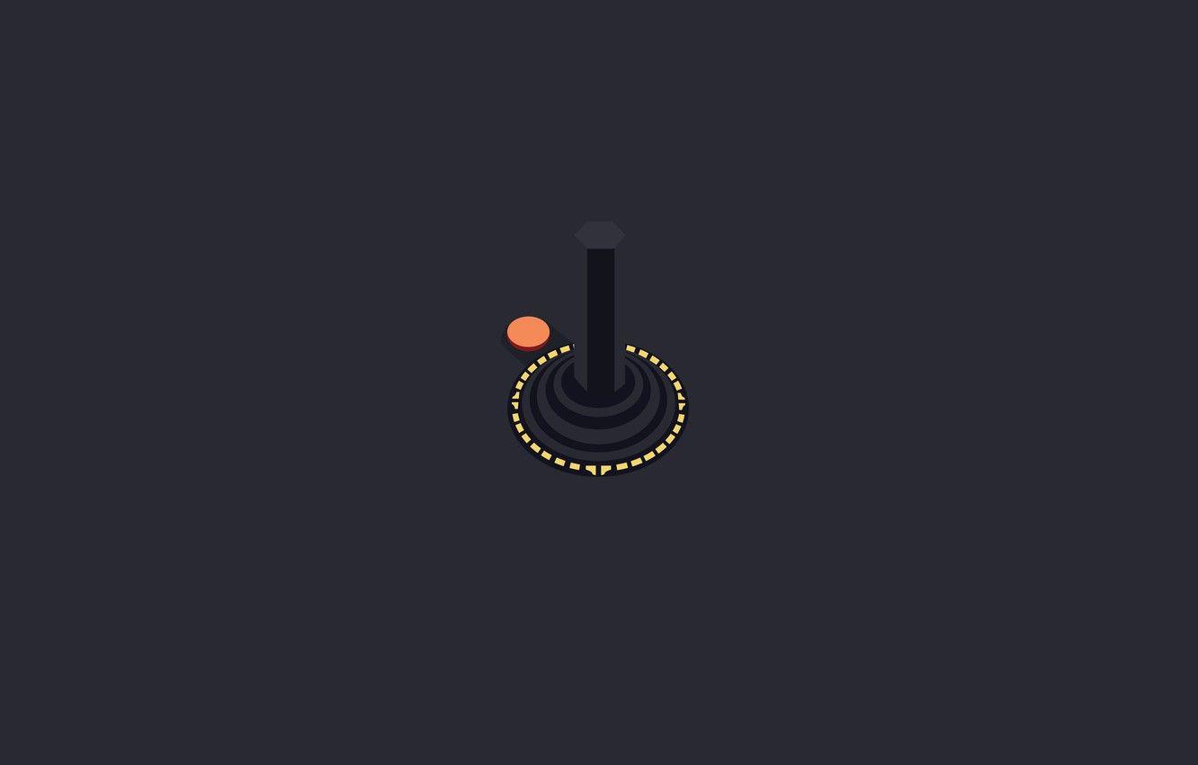 1332x850 Wallpaper Minimalism, Retro, Joystick, Console, Atari, Controllers, Atari, Atari Joystick, Atari Controllers image for desktop, section минимализм